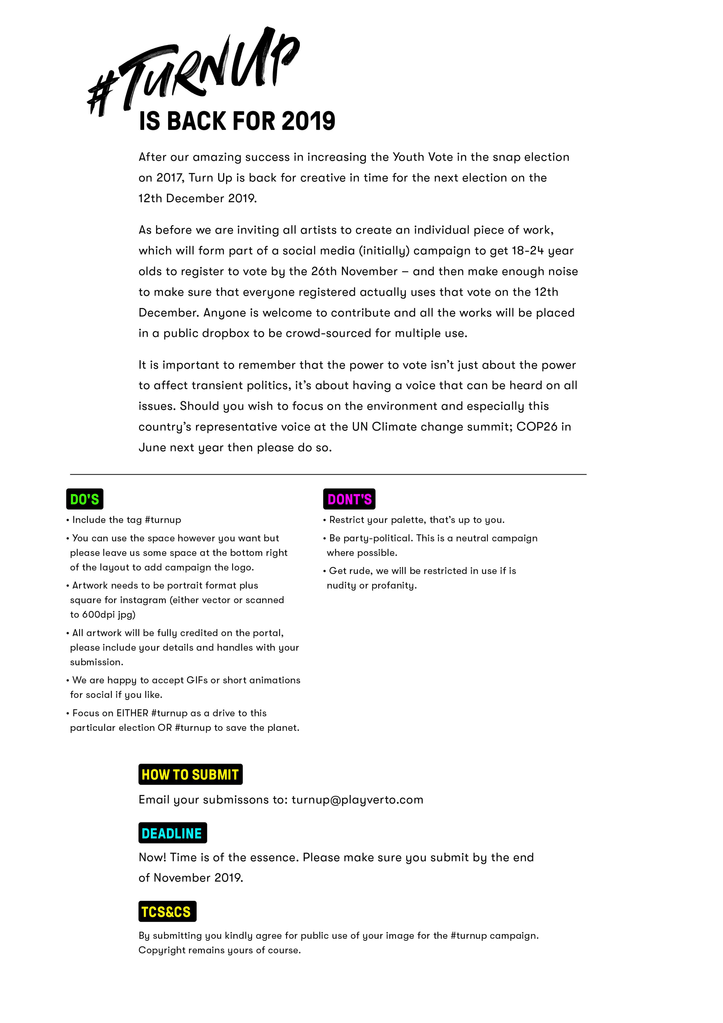 #TurnUp brief! by Jelly