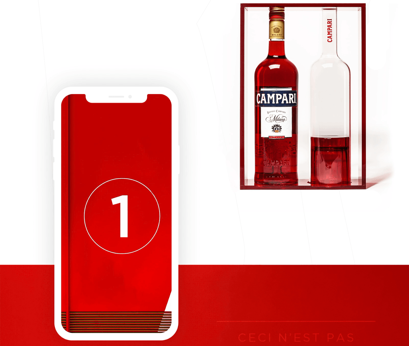 Campari, Instant Xperience Ceci n'est pas une bouteille by Karine Boston