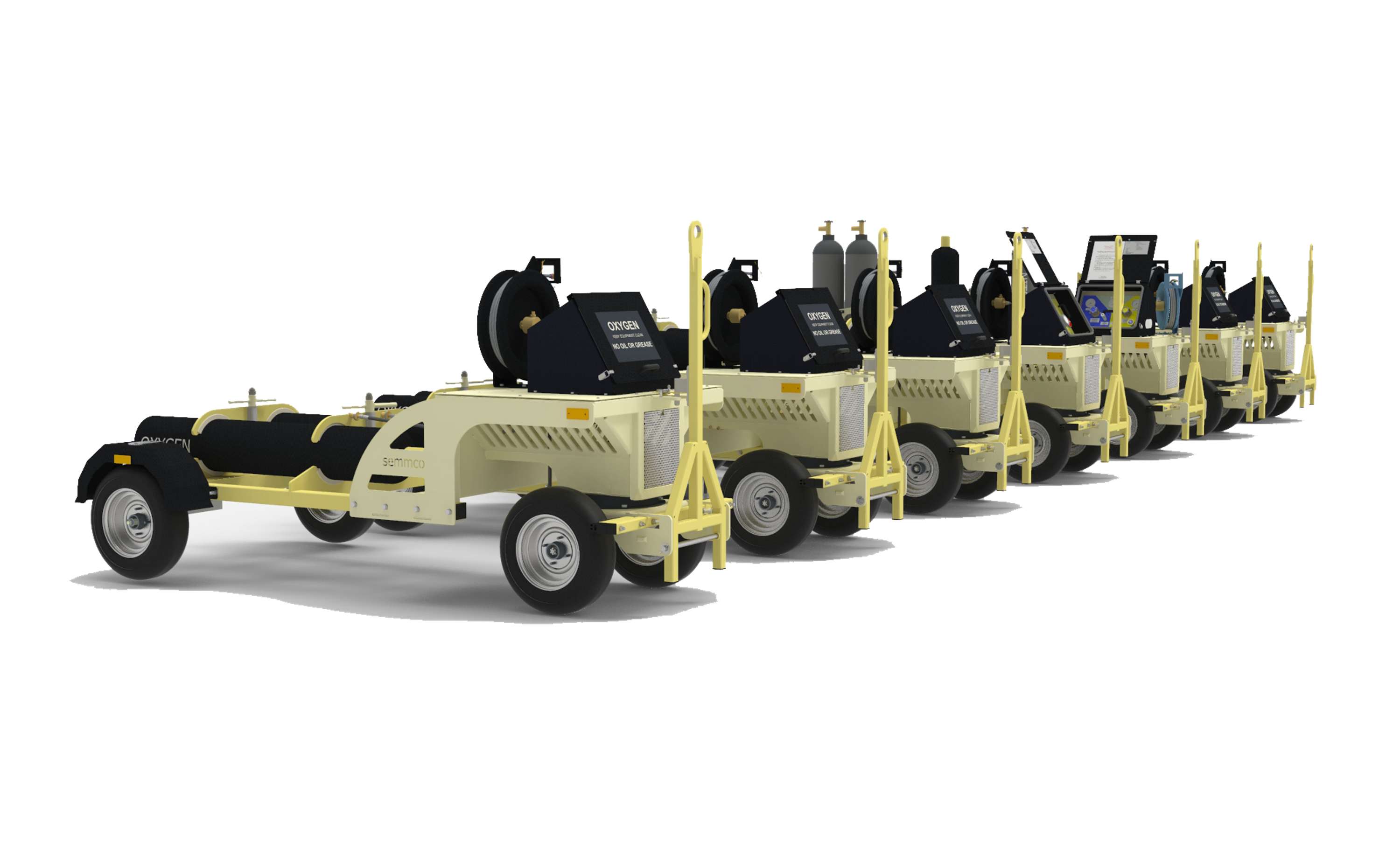OXYGEN / NITROGEN TROLLEYS by Ludovic BETREMIEUX