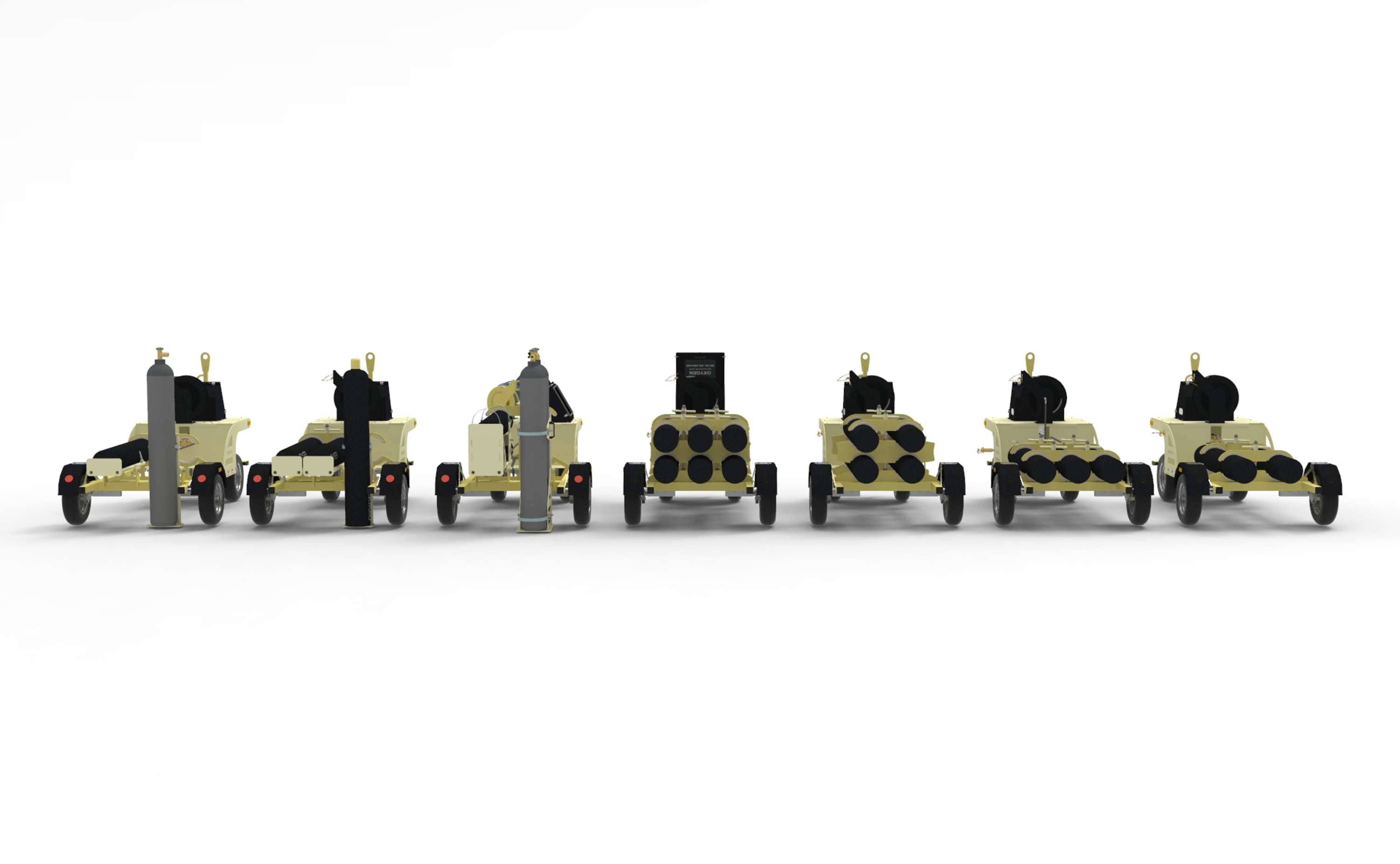 OXYGEN / NITROGEN TROLLEYS by Ludovic BETREMIEUX