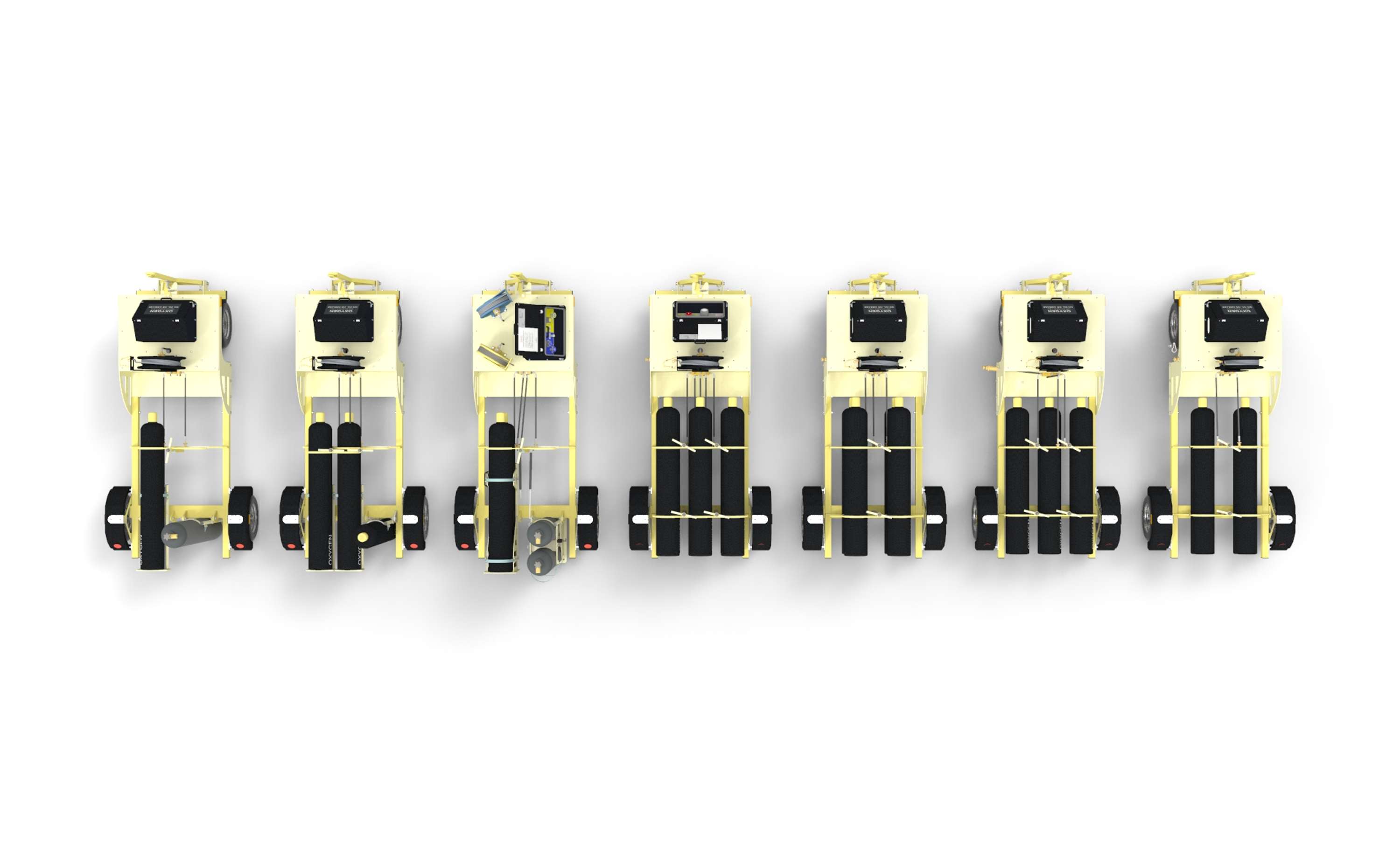 OXYGEN / NITROGEN TROLLEYS by Ludovic BETREMIEUX