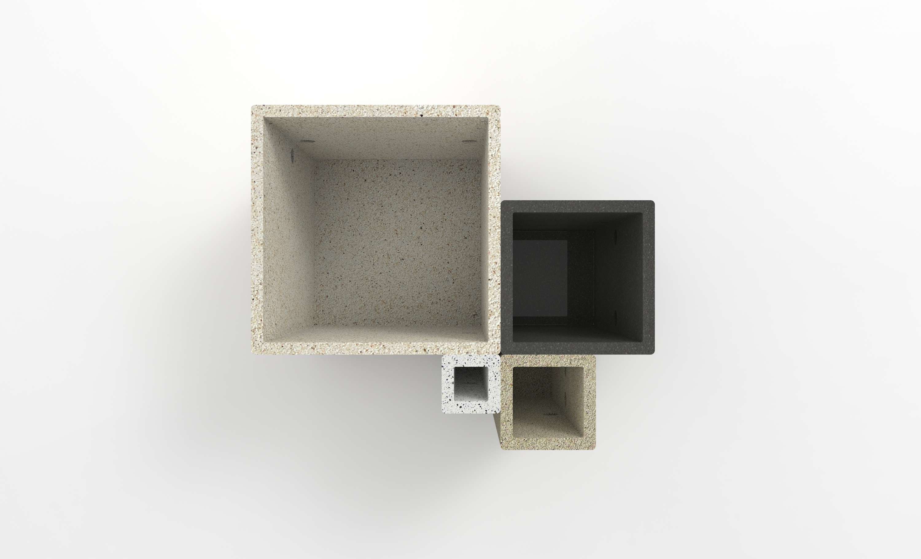 JESMONITE CASTING POTS by Ludovic BETREMIEUX