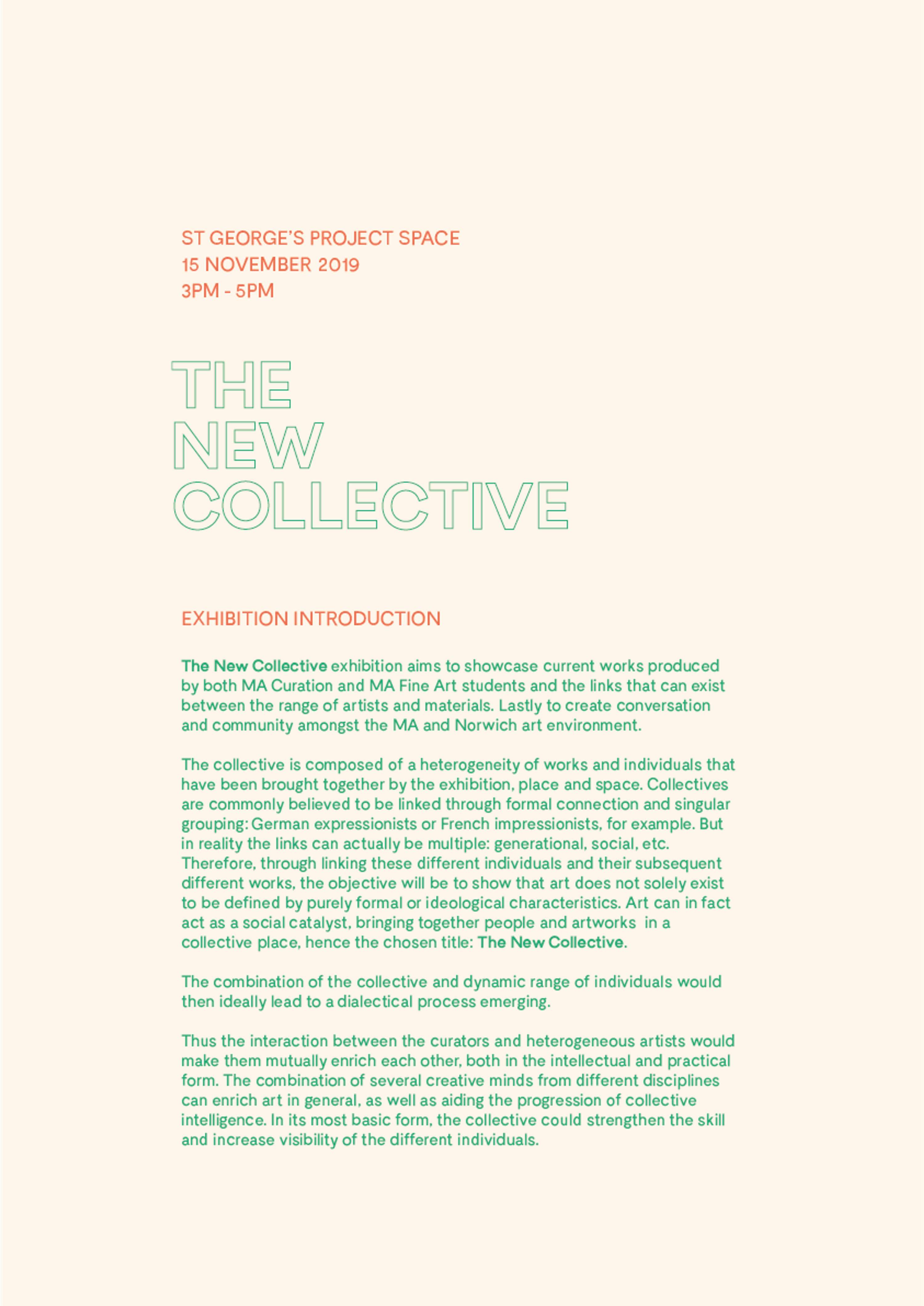 The New Collective by Stephen Tadiwanashe Gombakomba