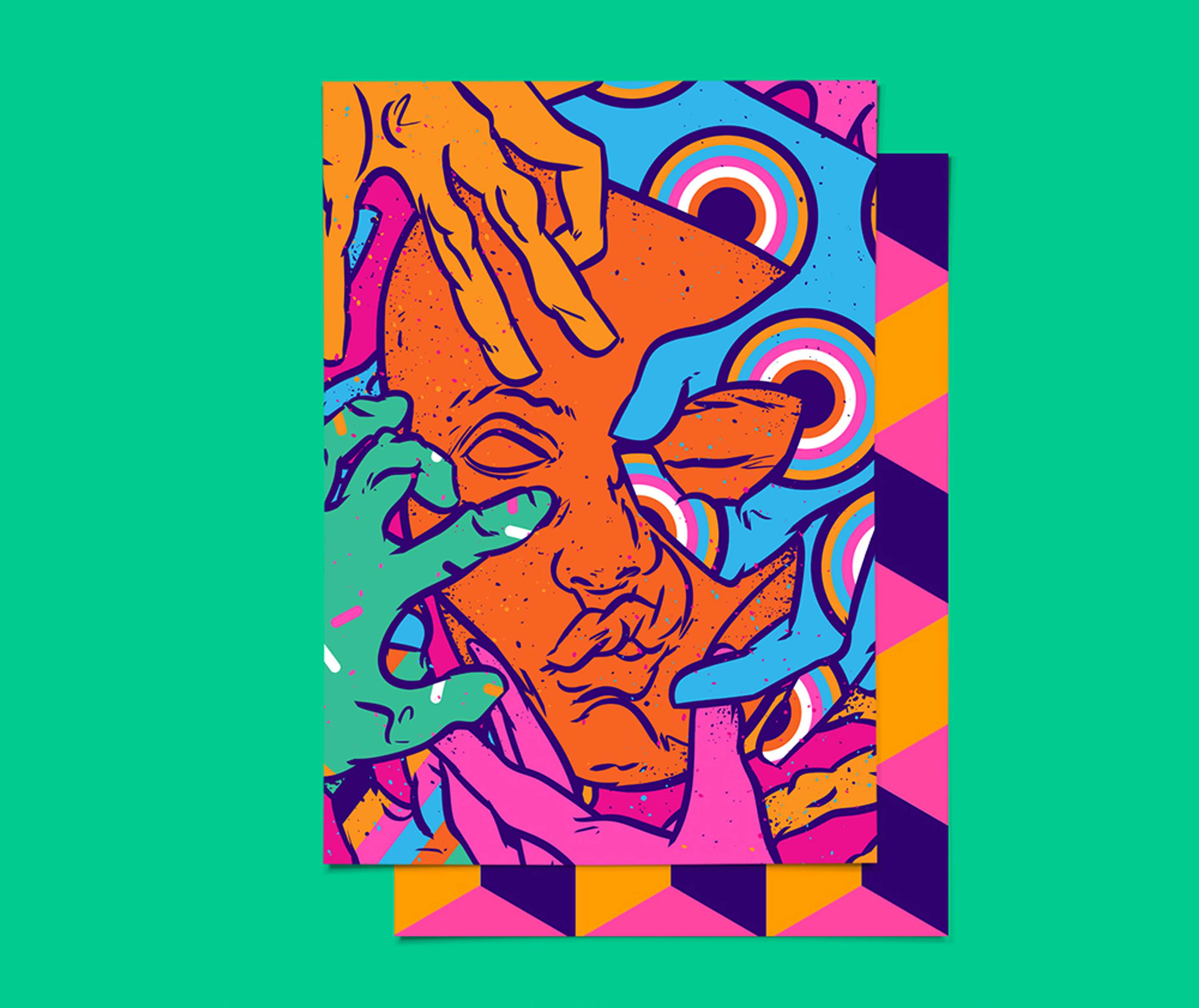 Facial expressions by Evgenia Chuvardina
