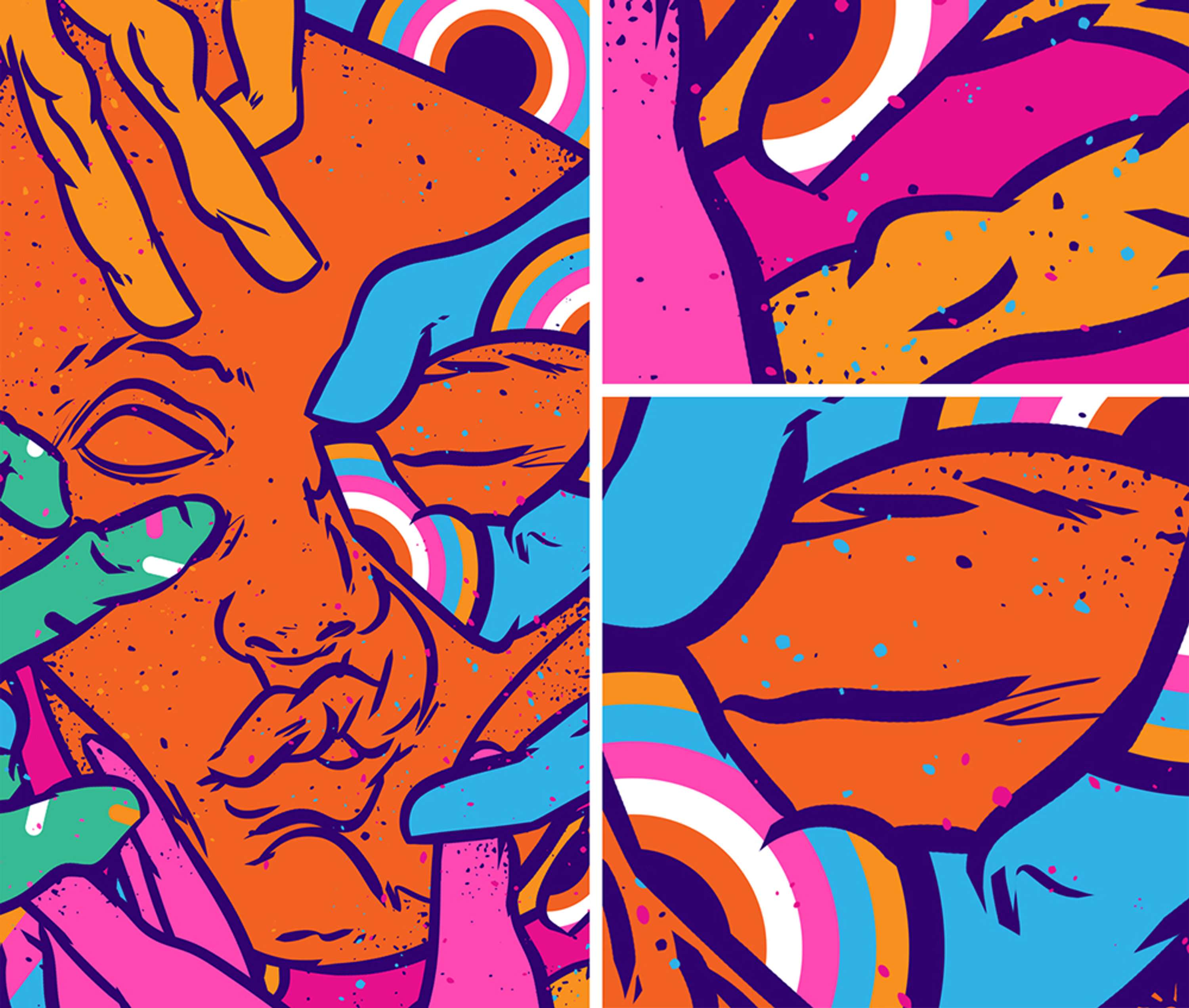 Facial expressions by Evgenia Chuvardina