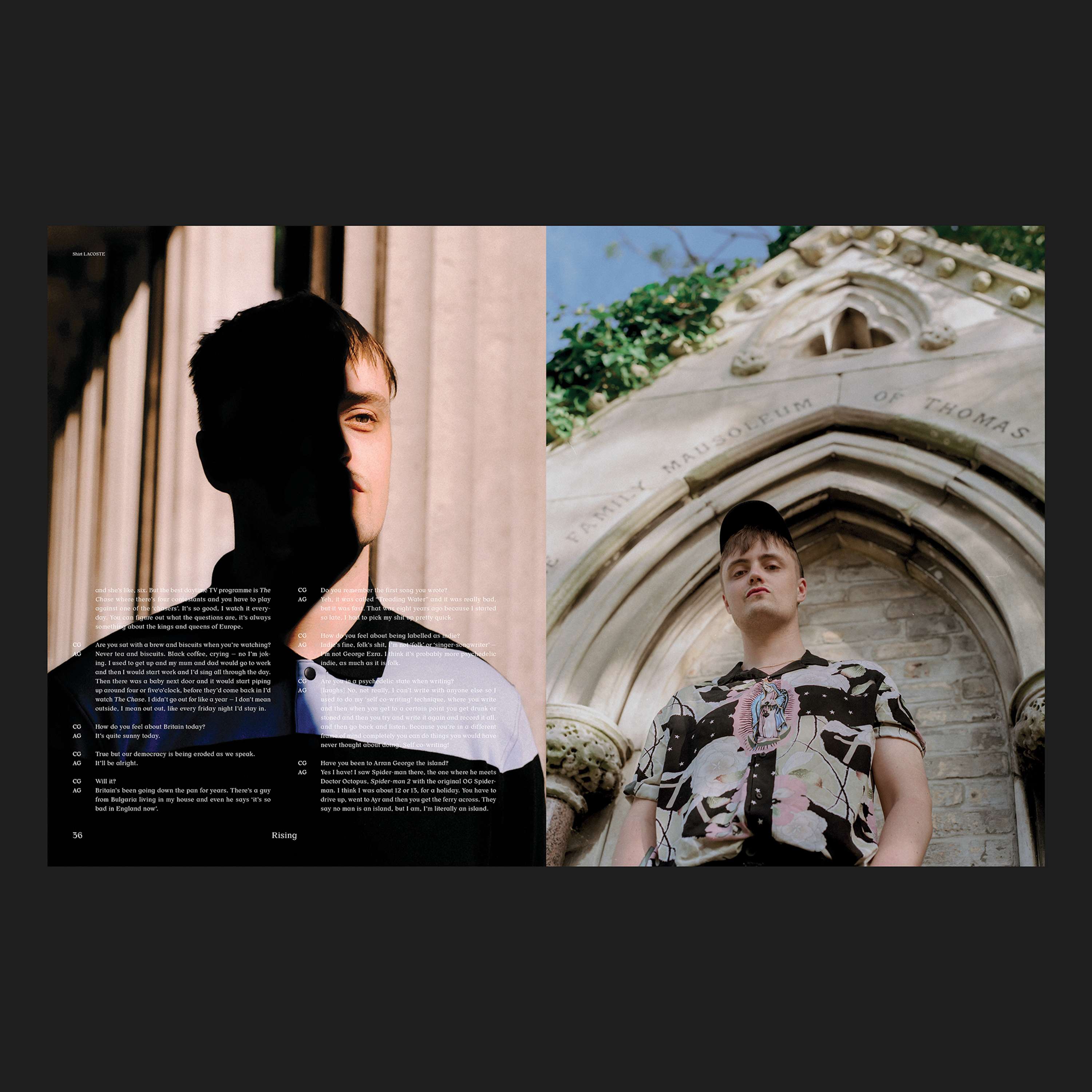 Aaran George X Notion 85th Issue by Frederick Stisted