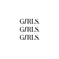 Girls. Girls. Girls. Magazine logo