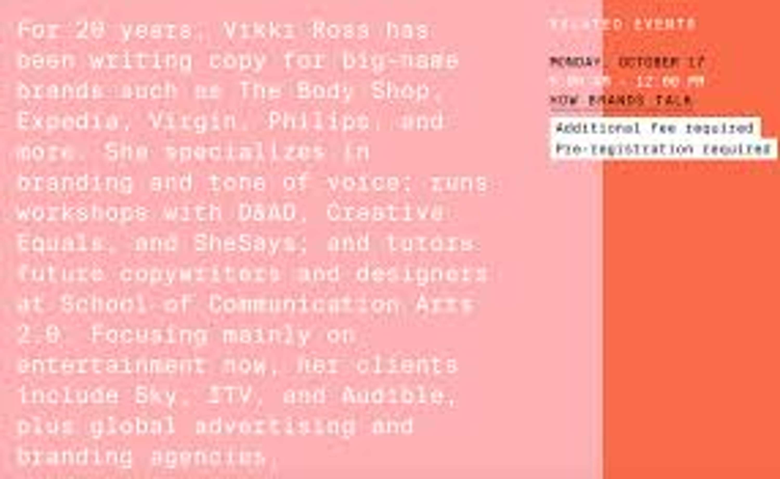 Event Host, Speaker and Masterclass Trainer by Vikki Ross