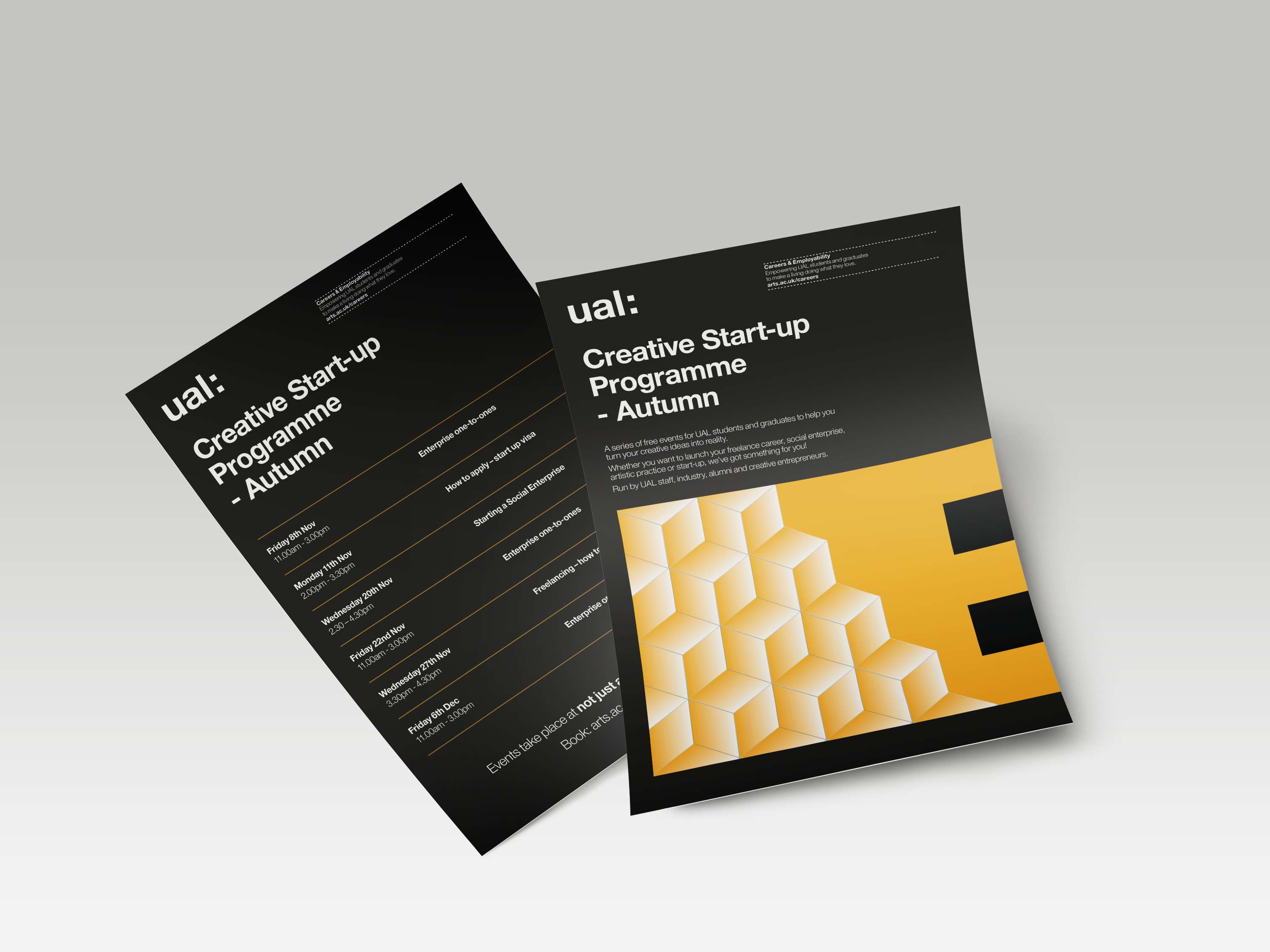 UAL Creative Start-Up Programme Branding by Dominika Chmara