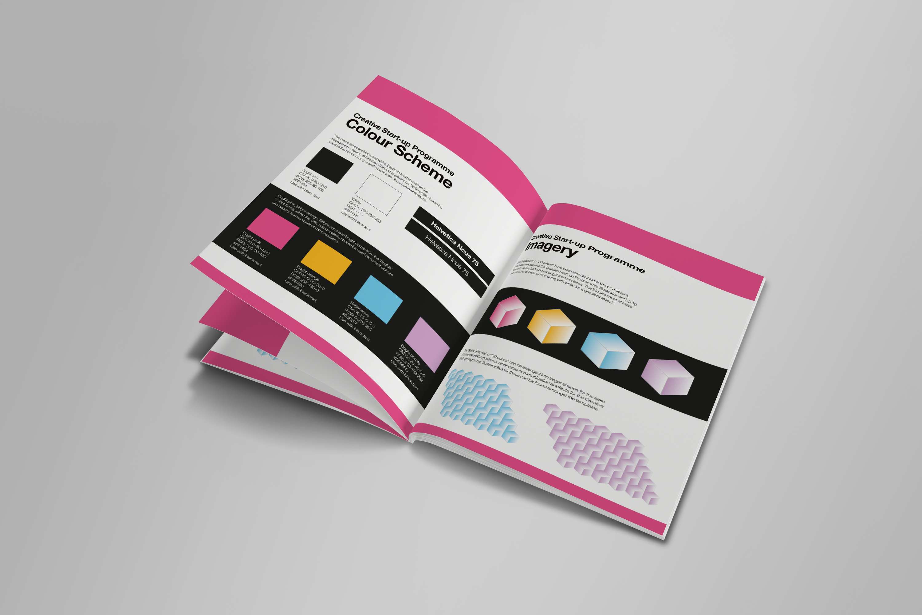 UAL Creative Start-Up Programme Branding by Dominika Chmara