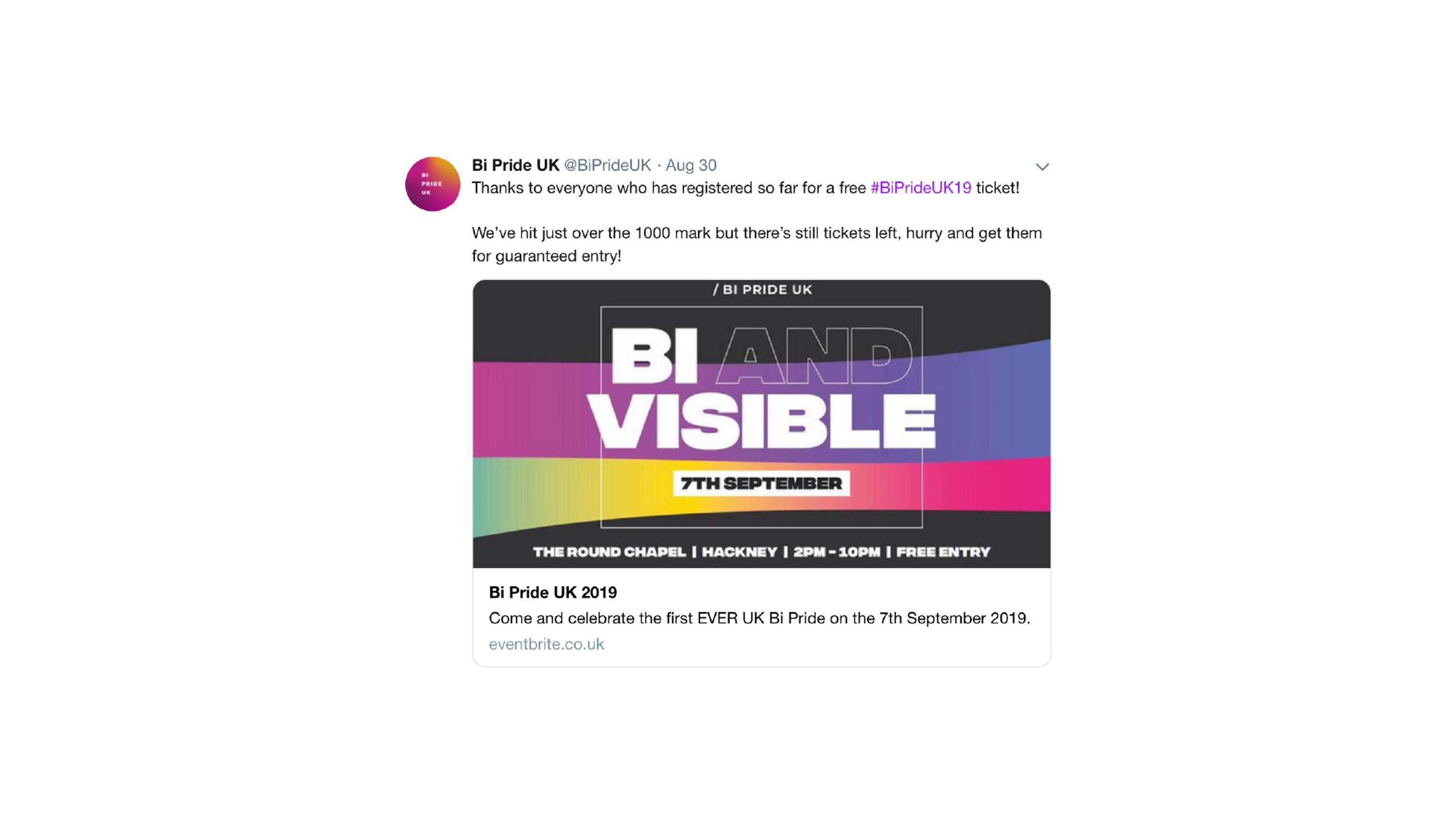 Bi and Visible OOH Campaign by Bi Pride UK