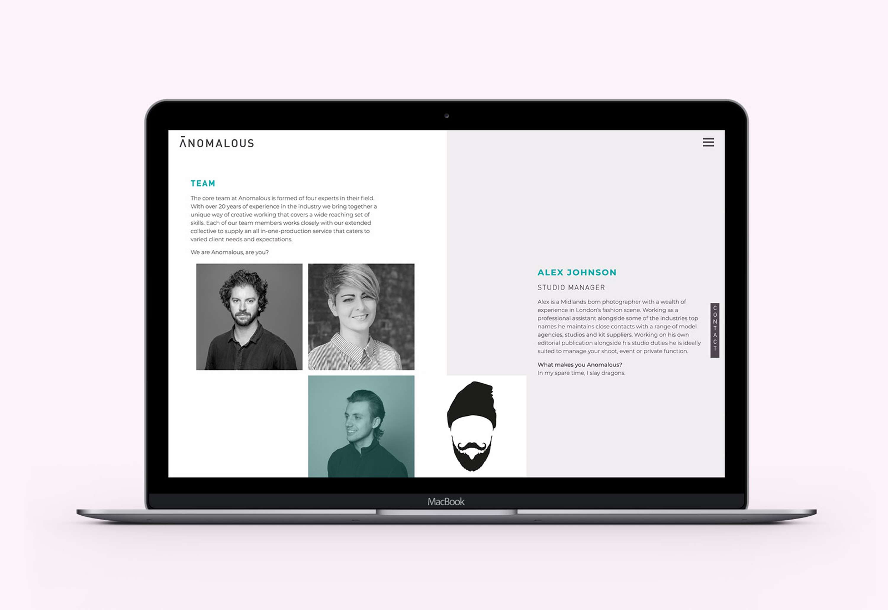 Anomalous Website by Connie Beddow