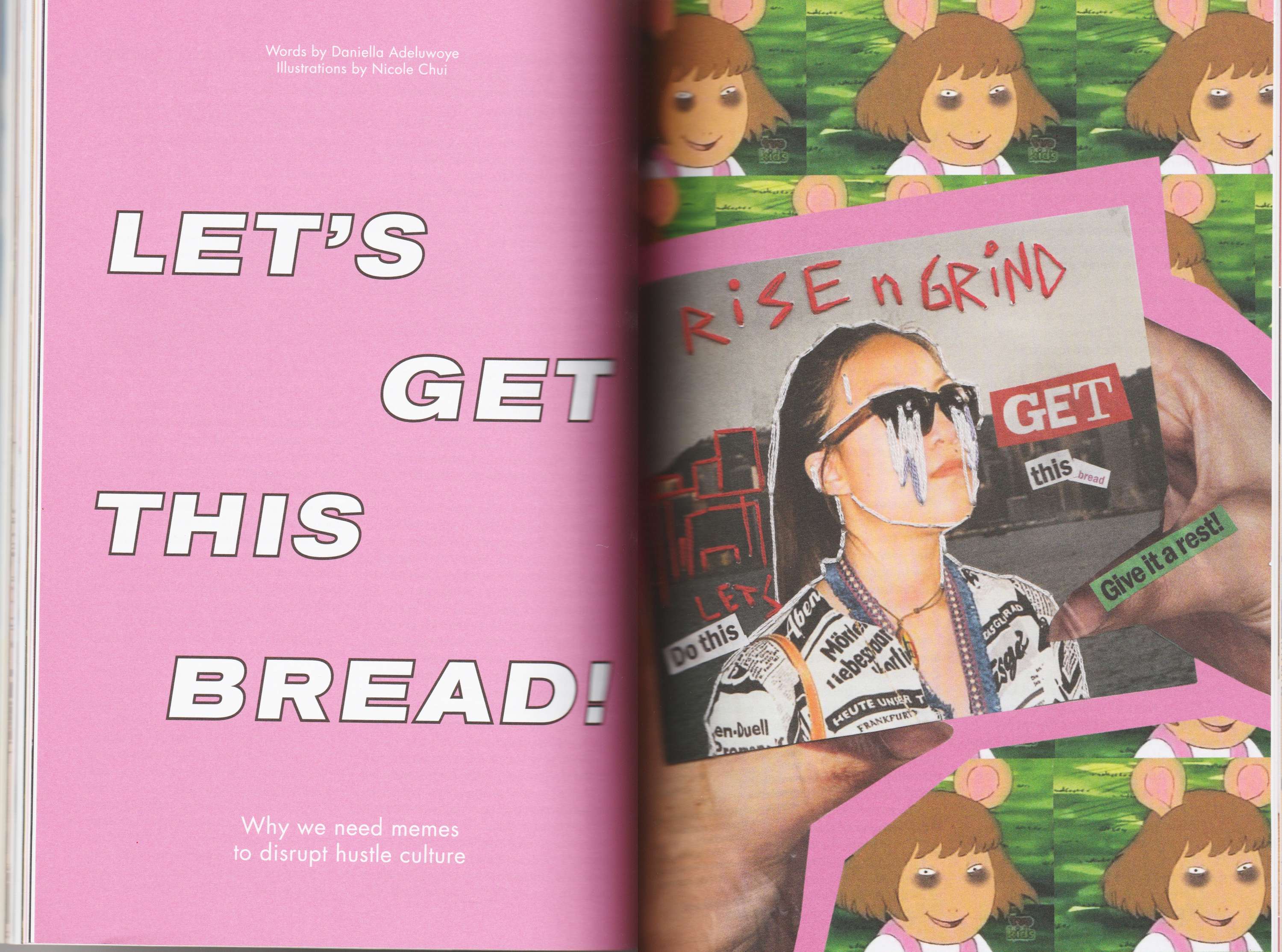 "LETS GET THIS BREAD" - GALDEM PRINT ISSUE 4 by Nicole Chui