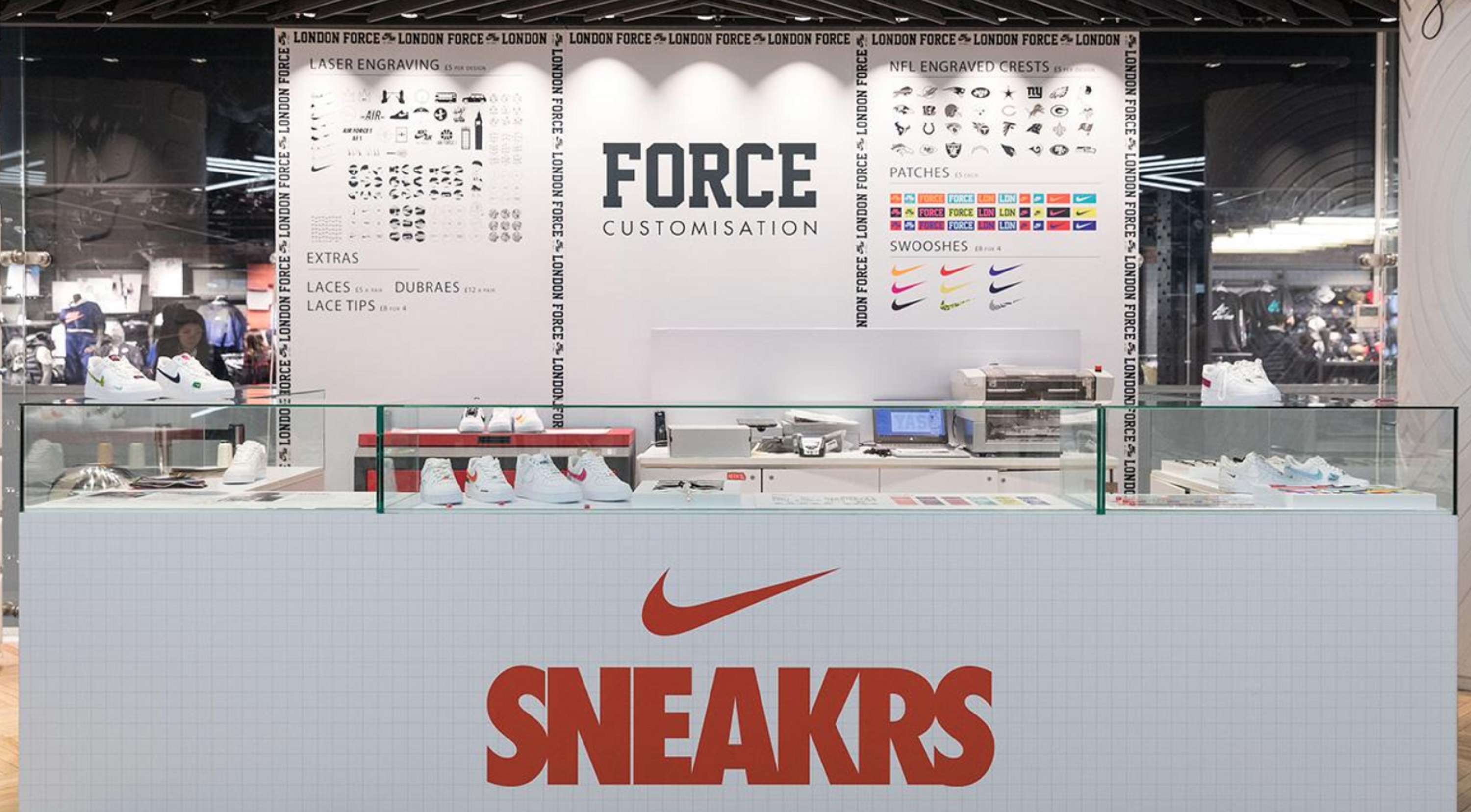 NIKE FORCE INSTALLATION by Charlie Spencer