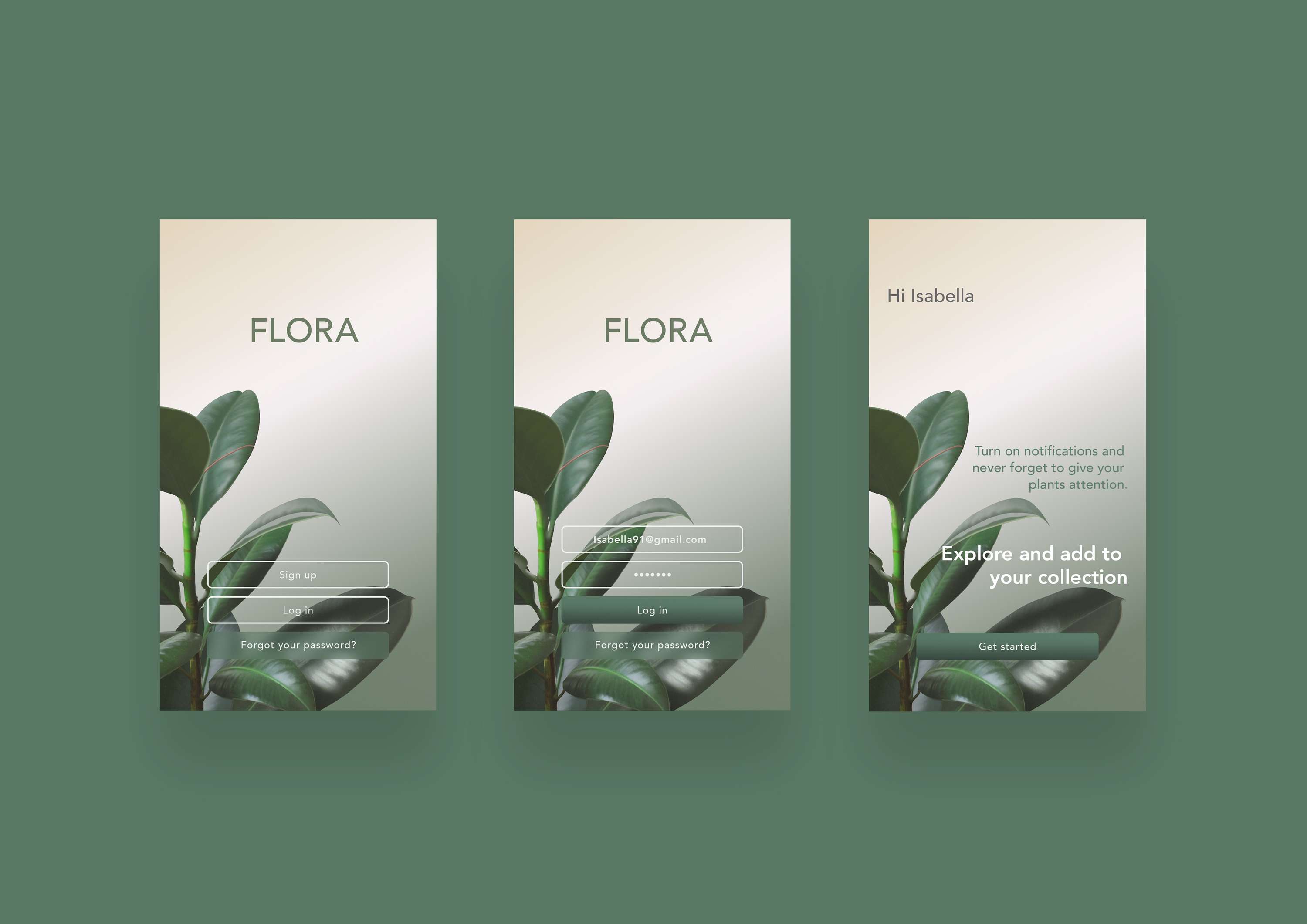 Plant UI/UX Concept by Zora Alexandra Korovic