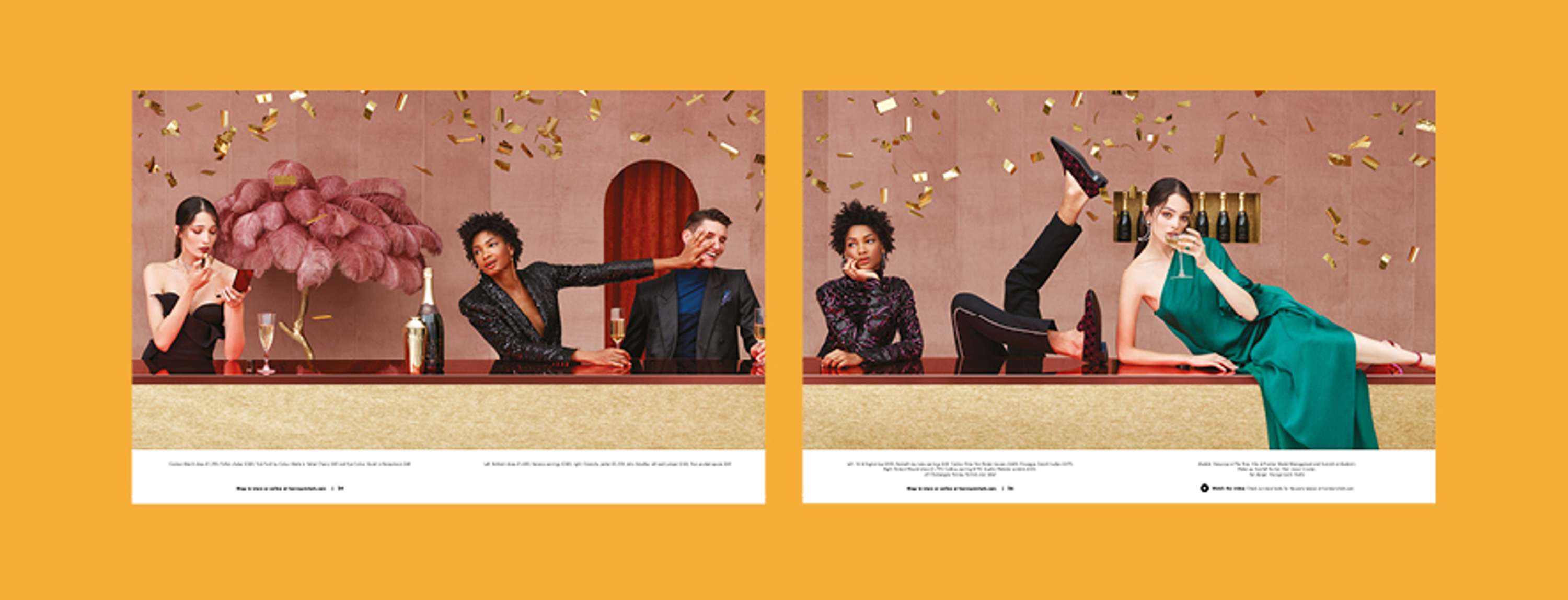 Harvey Nichols Magazine Re-Design - December Issue by Michelle Buckley