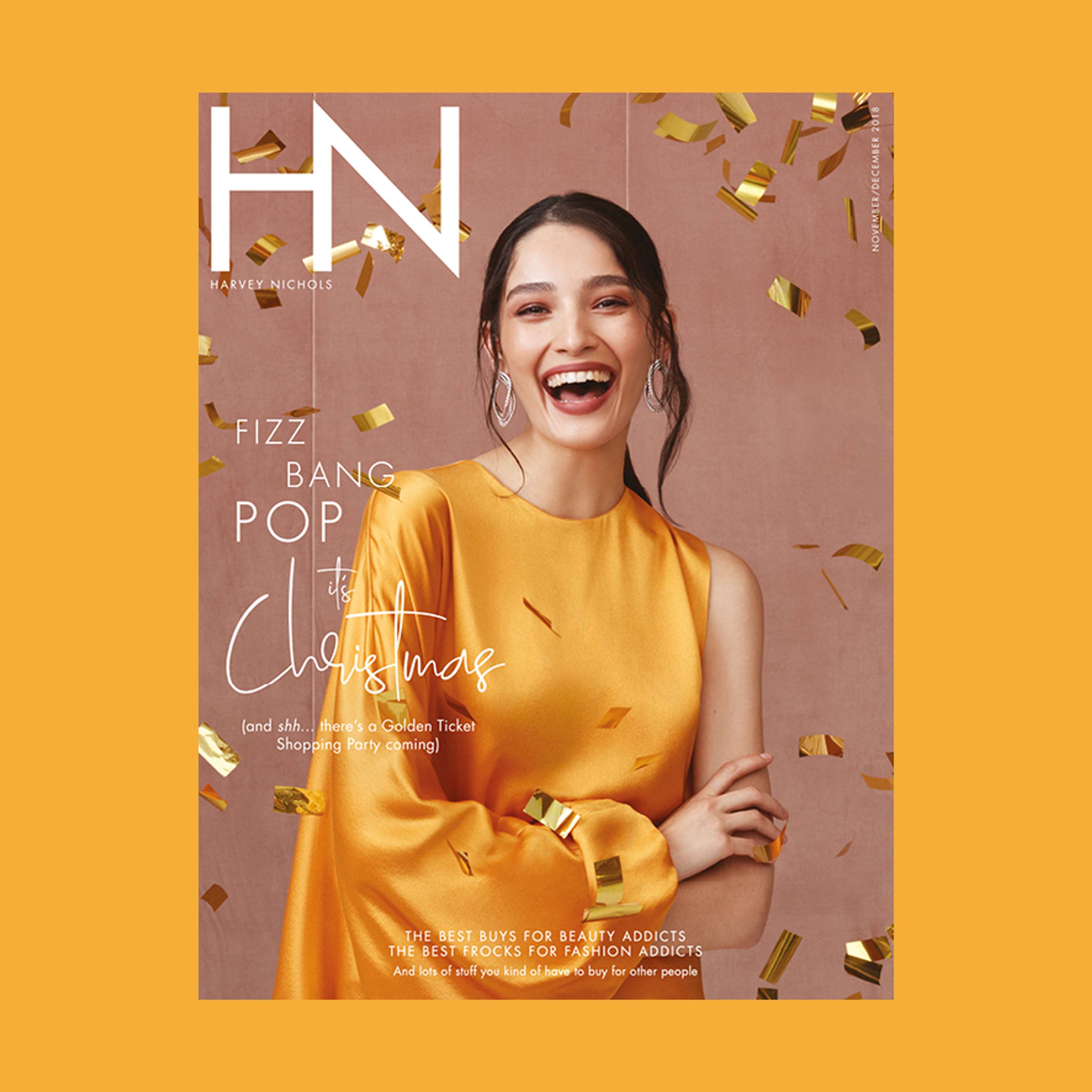 Harvey Nichols Magazine Re-Design - December Issue by Michelle Buckley