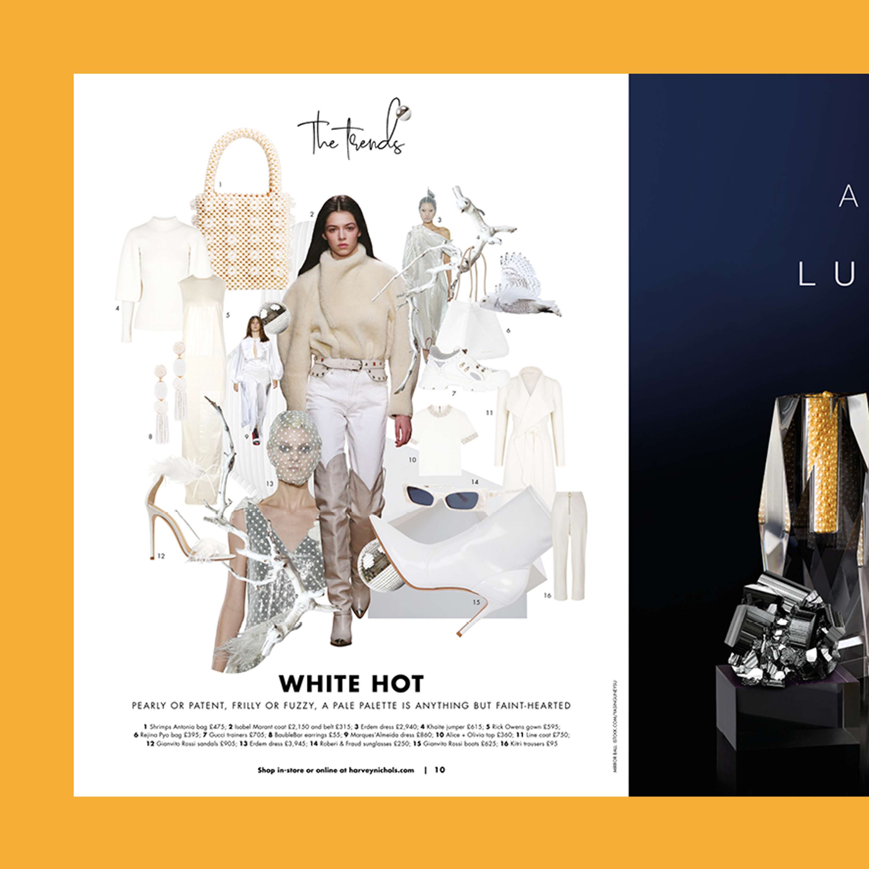 Harvey Nichols Magazine Re-Design - December Issue by Michelle Buckley