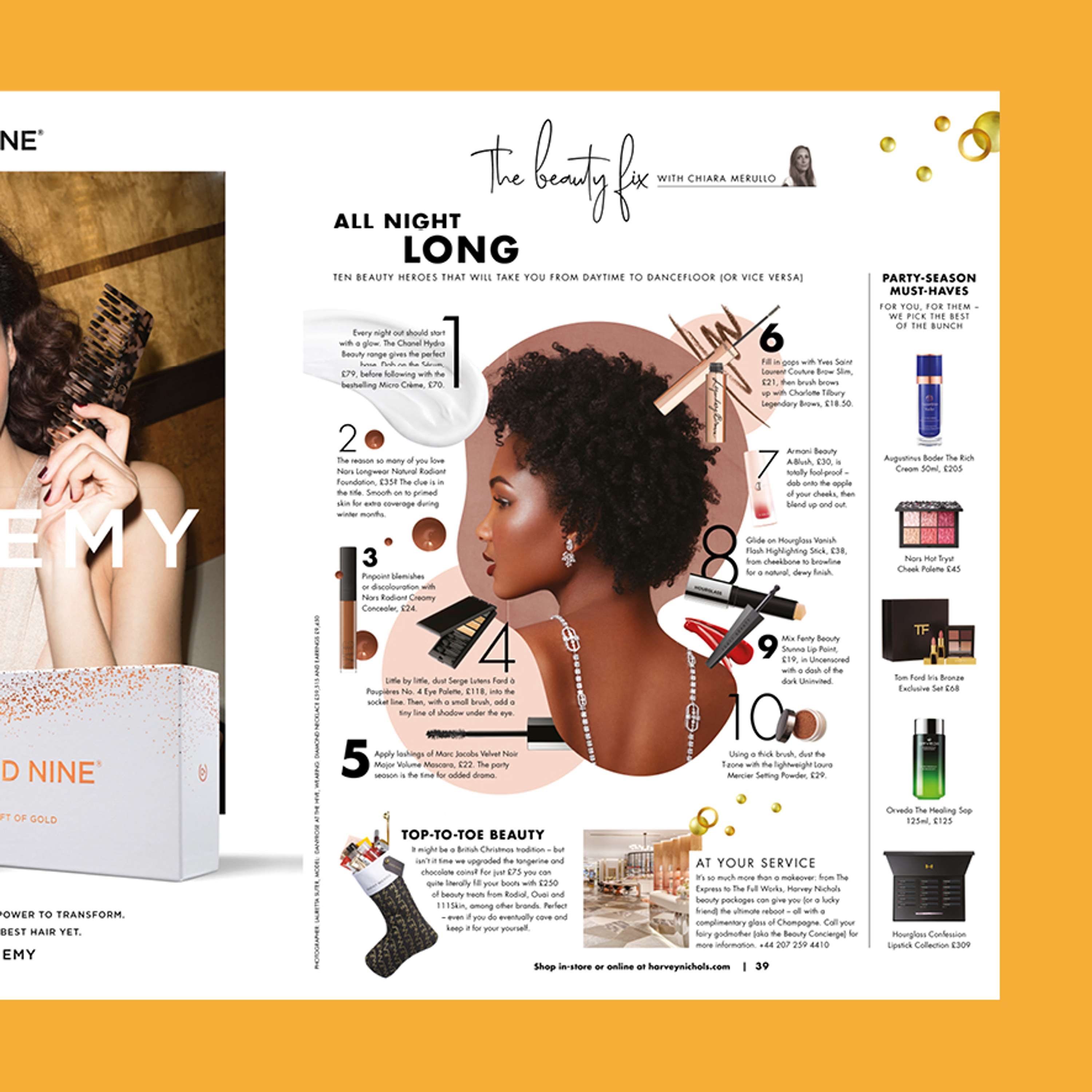 Harvey Nichols Magazine Re-Design - December Issue by Michelle Buckley