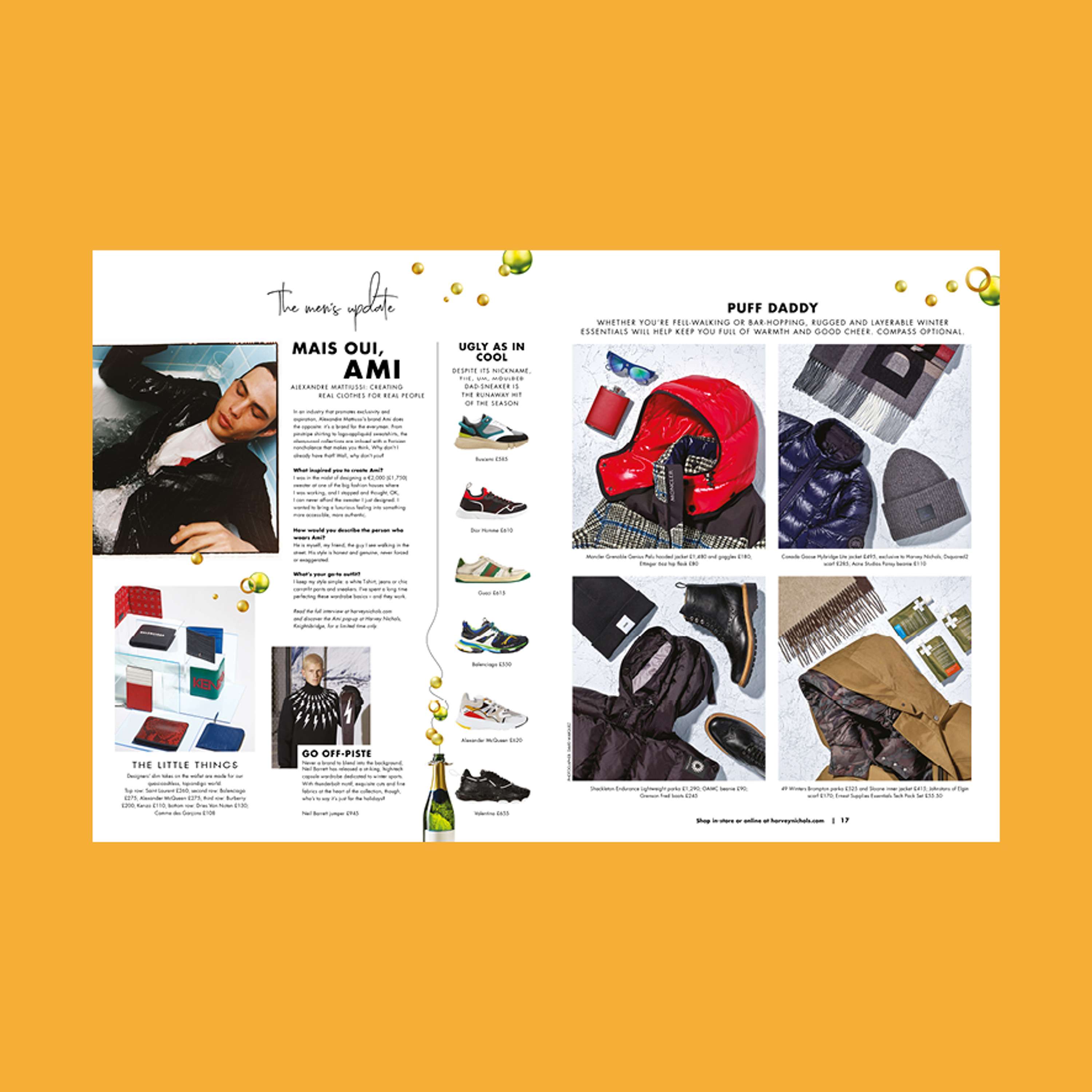 Harvey Nichols Magazine Re-Design - December Issue by Michelle Buckley