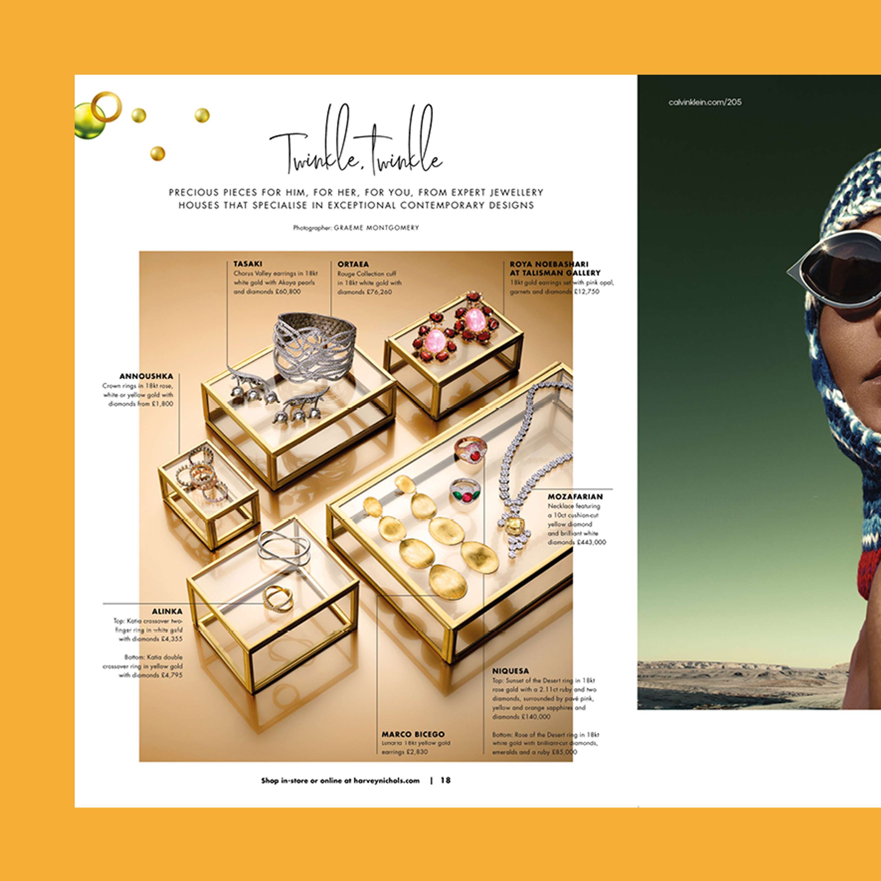 Harvey Nichols Magazine Re-Design - December Issue by Michelle Buckley