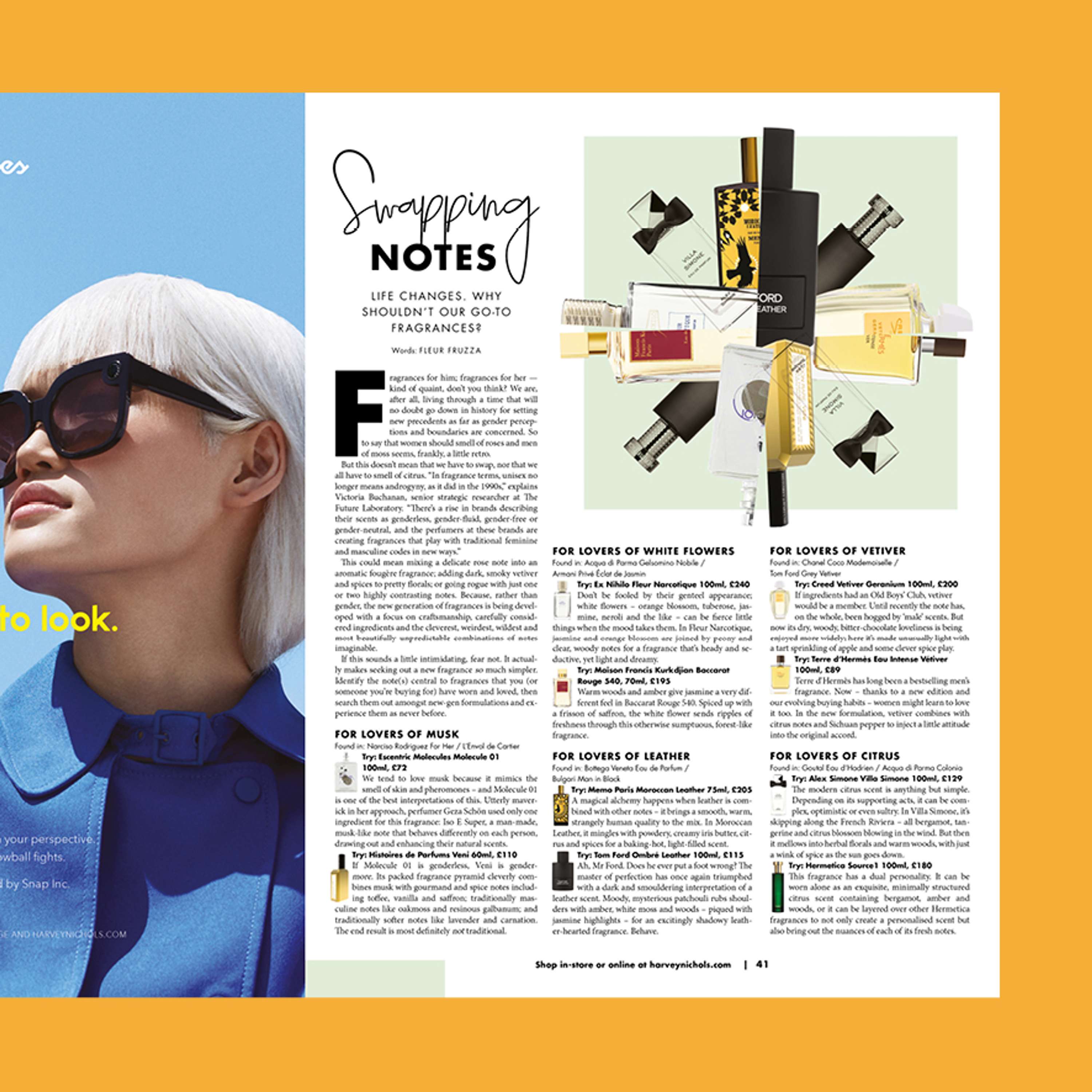 Harvey Nichols Magazine Re-Design - December Issue by Michelle Buckley