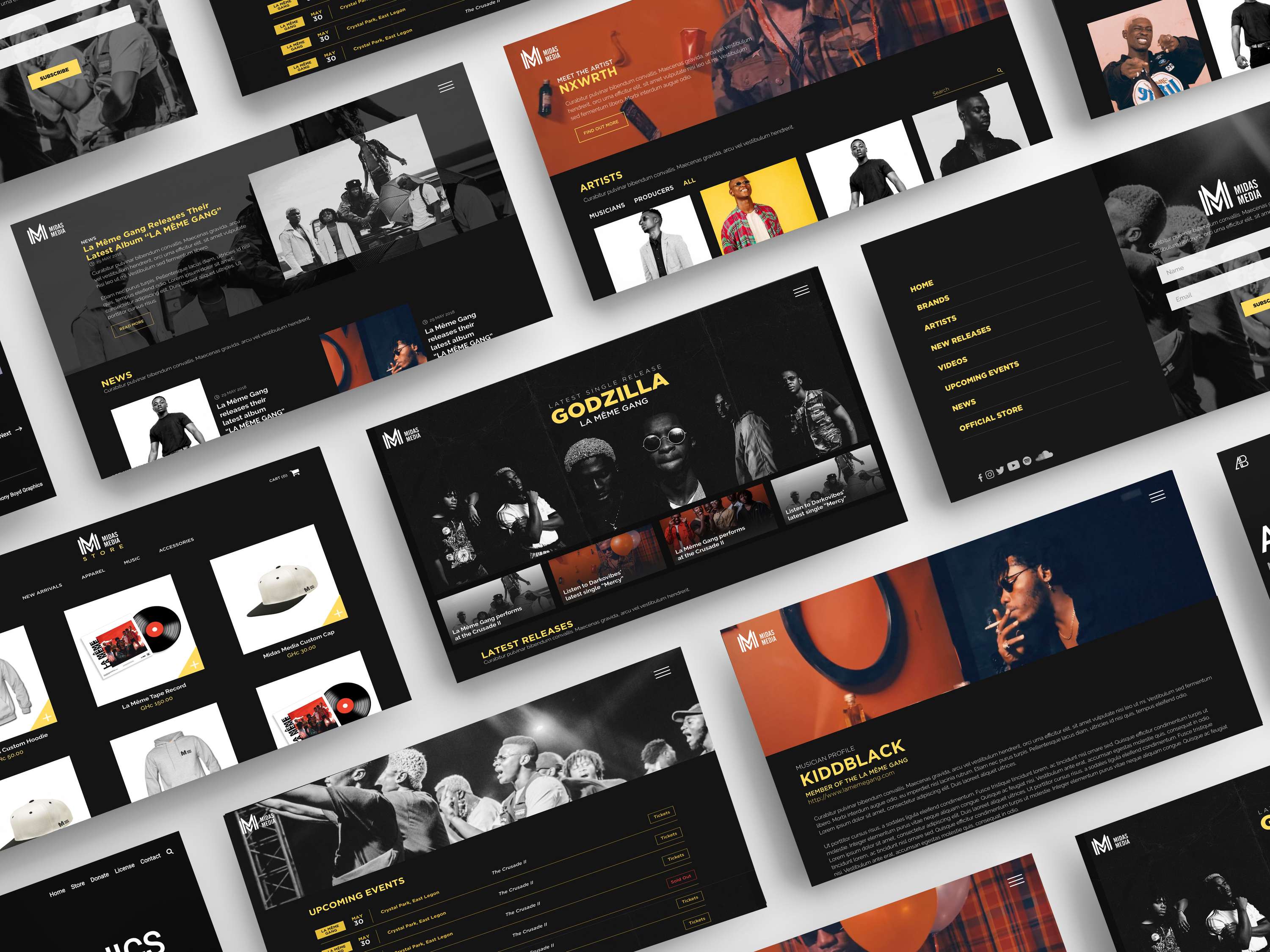 Midas Media UI Design by Stefani Tamakloe