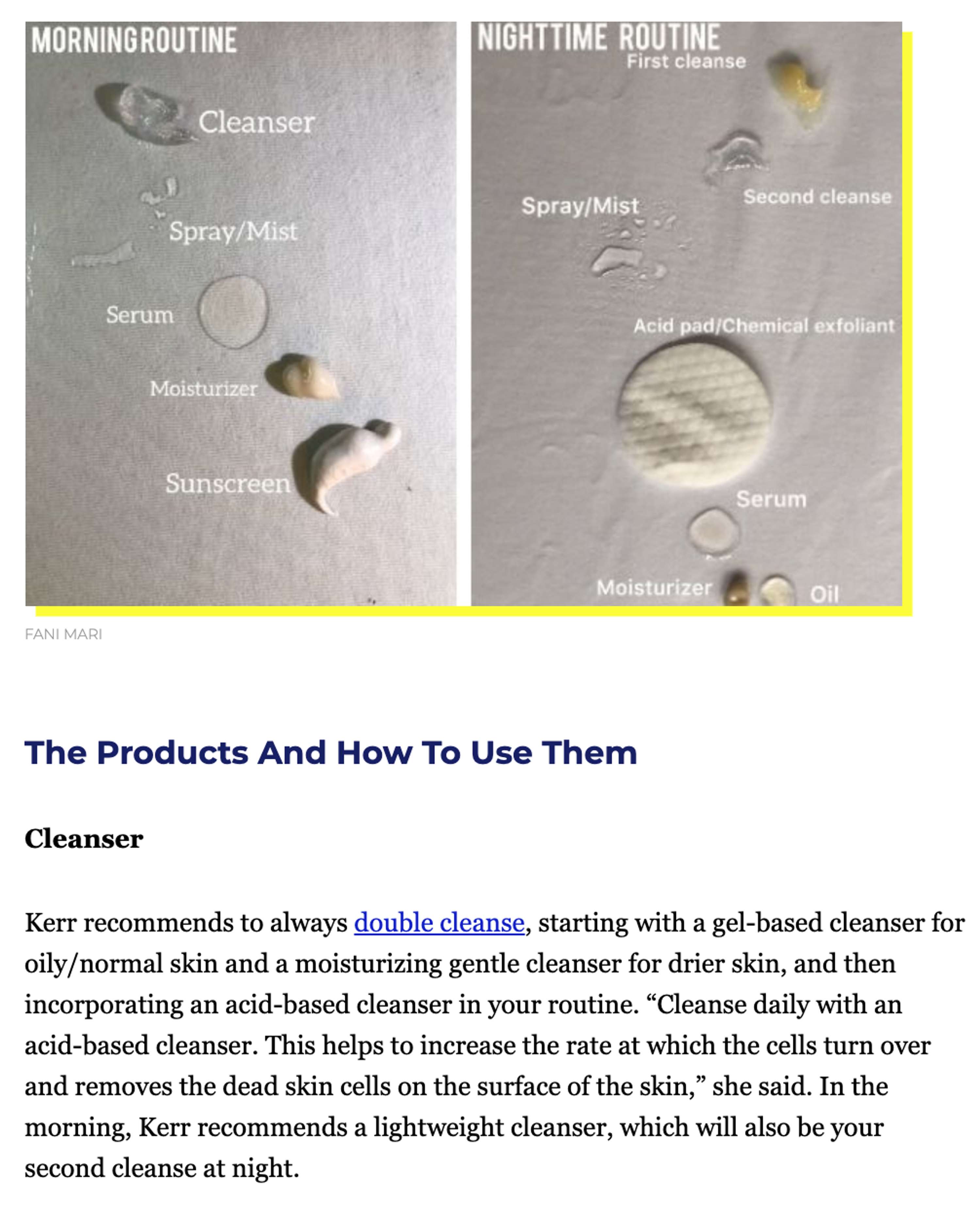 HUFFPOST US - How to correctly layer skincare products by Fani Mari