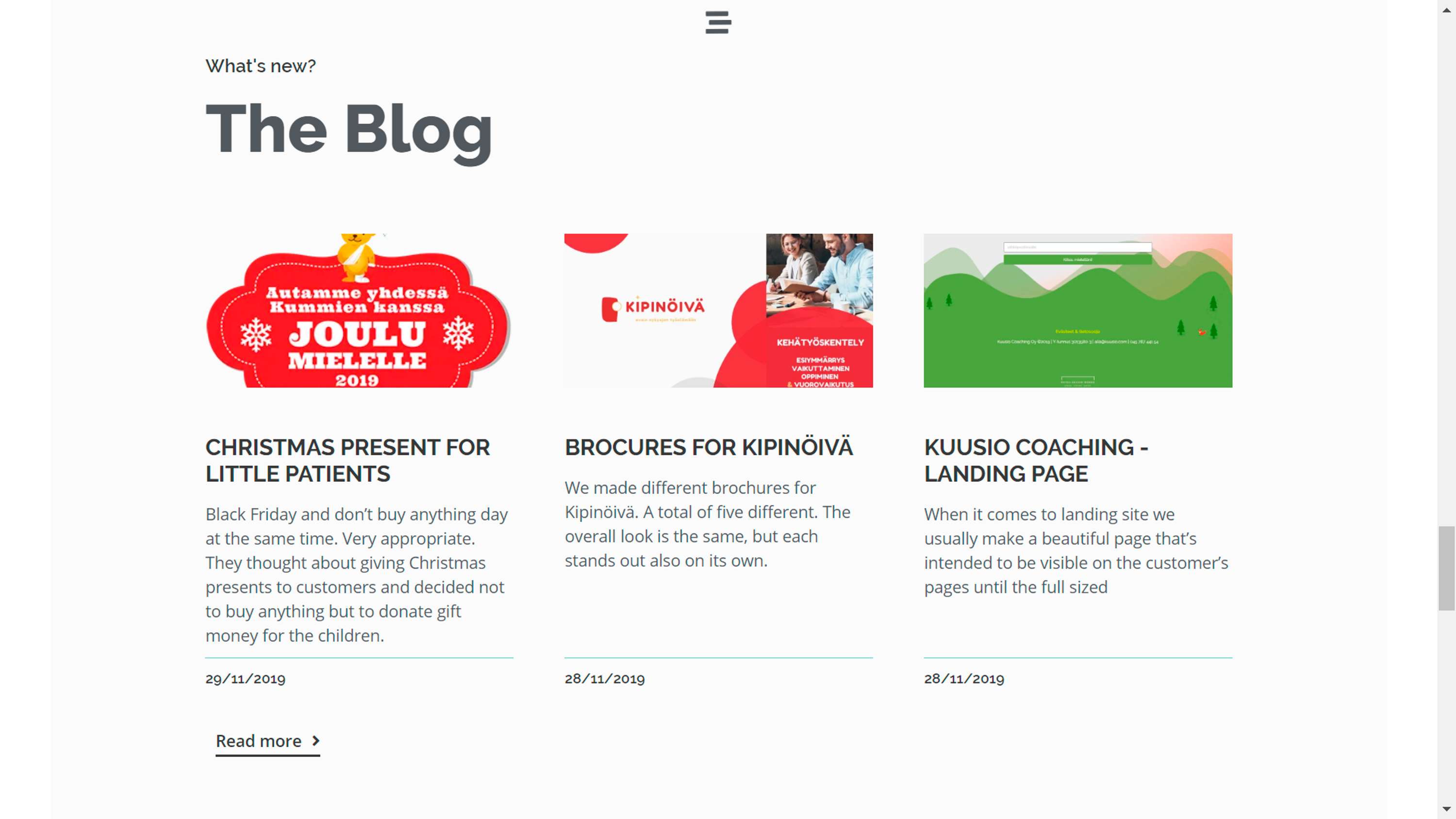 We redid our own website ratasdesign.com by Ville Vatola