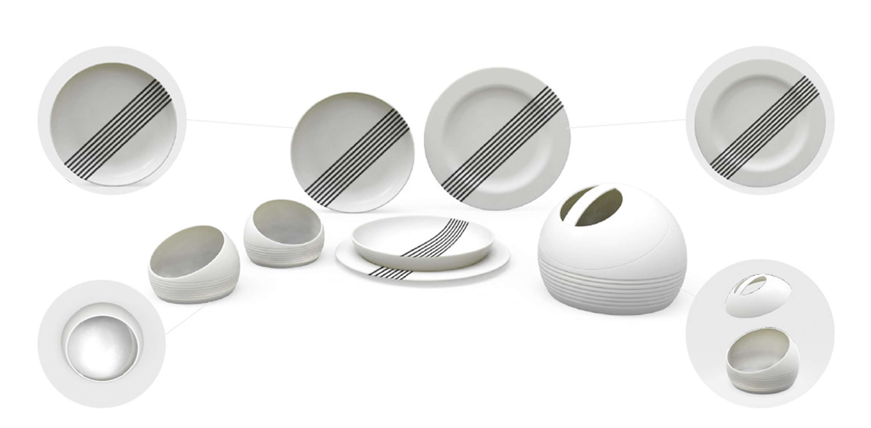 Plate set by Matteo Mugnai