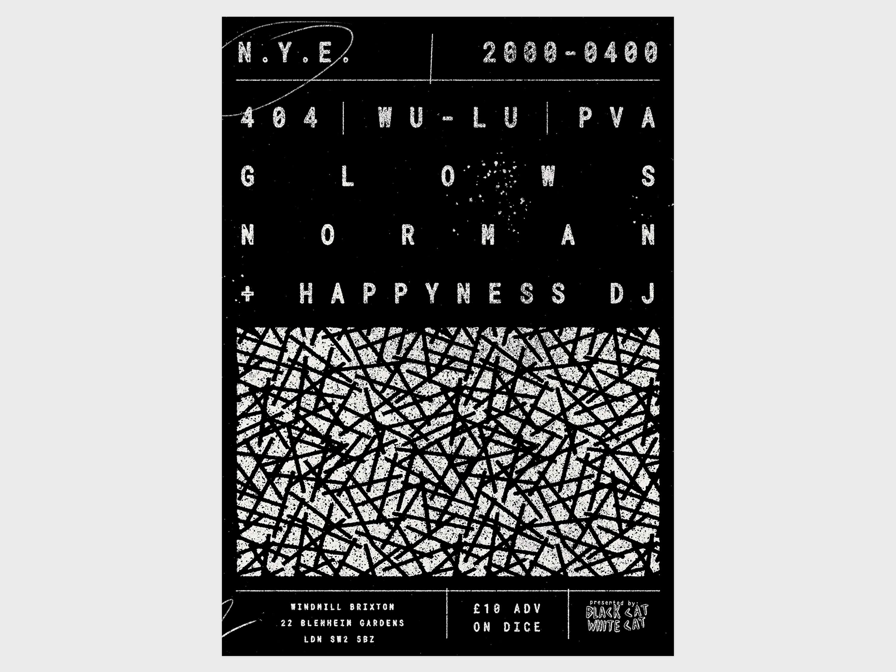 BCWC Weekly Gig Posters by Will Harvey