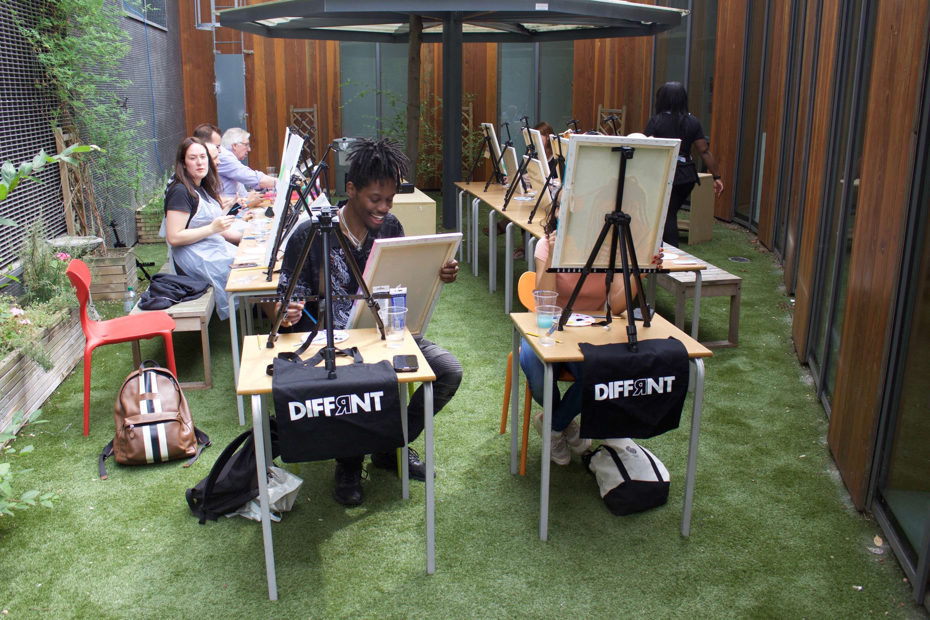 DIFFRNT: Live Painting Session at LCC by Kourtney Paul