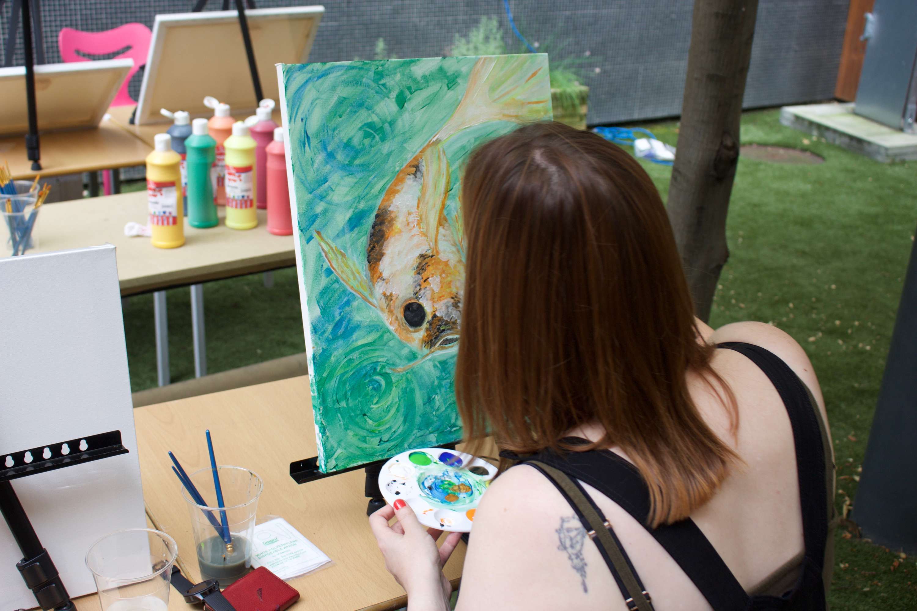 DIFFRNT: Live Painting Session at LCC by Kourtney Paul
