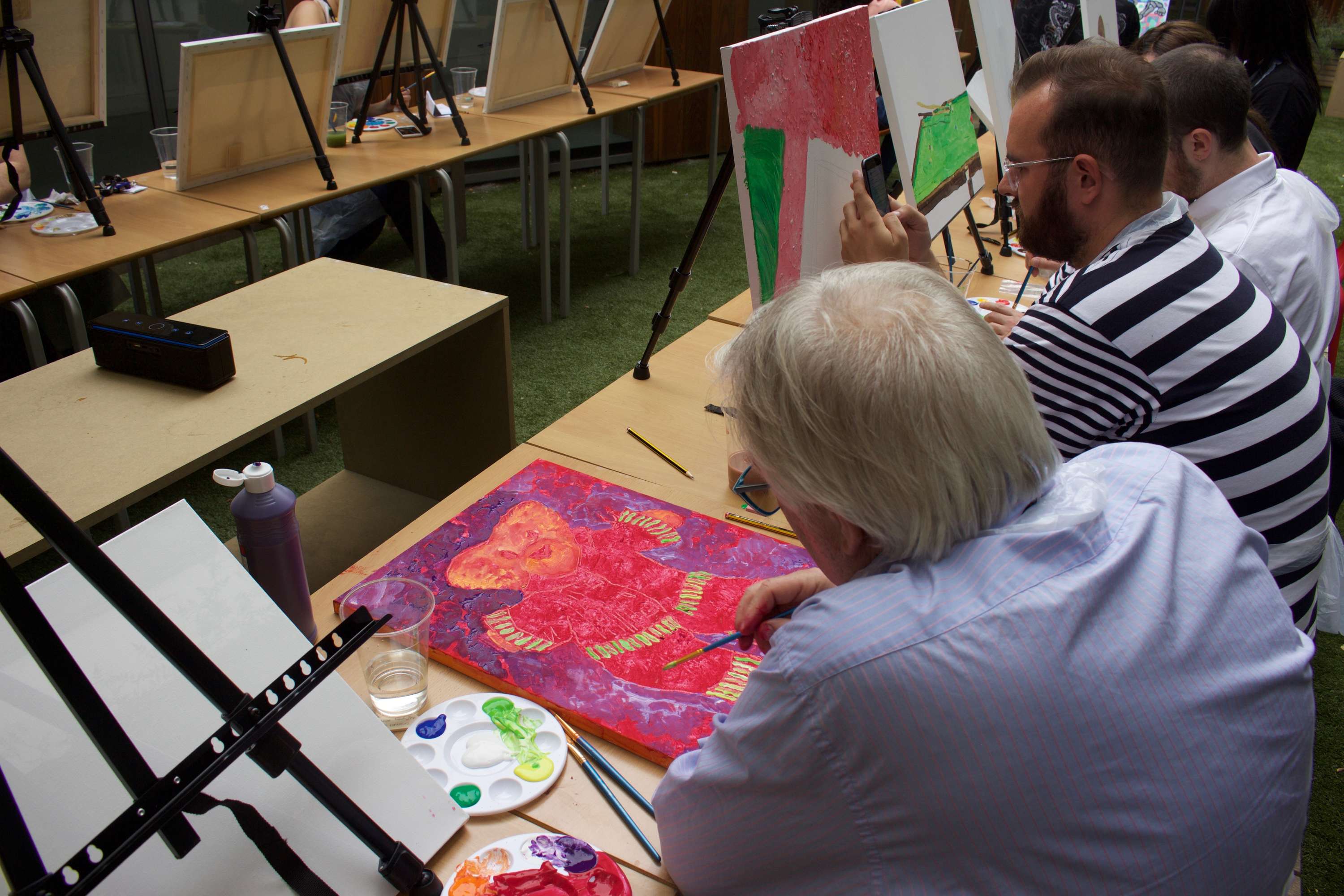 DIFFRNT: Live Painting Session at LCC by Kourtney Paul