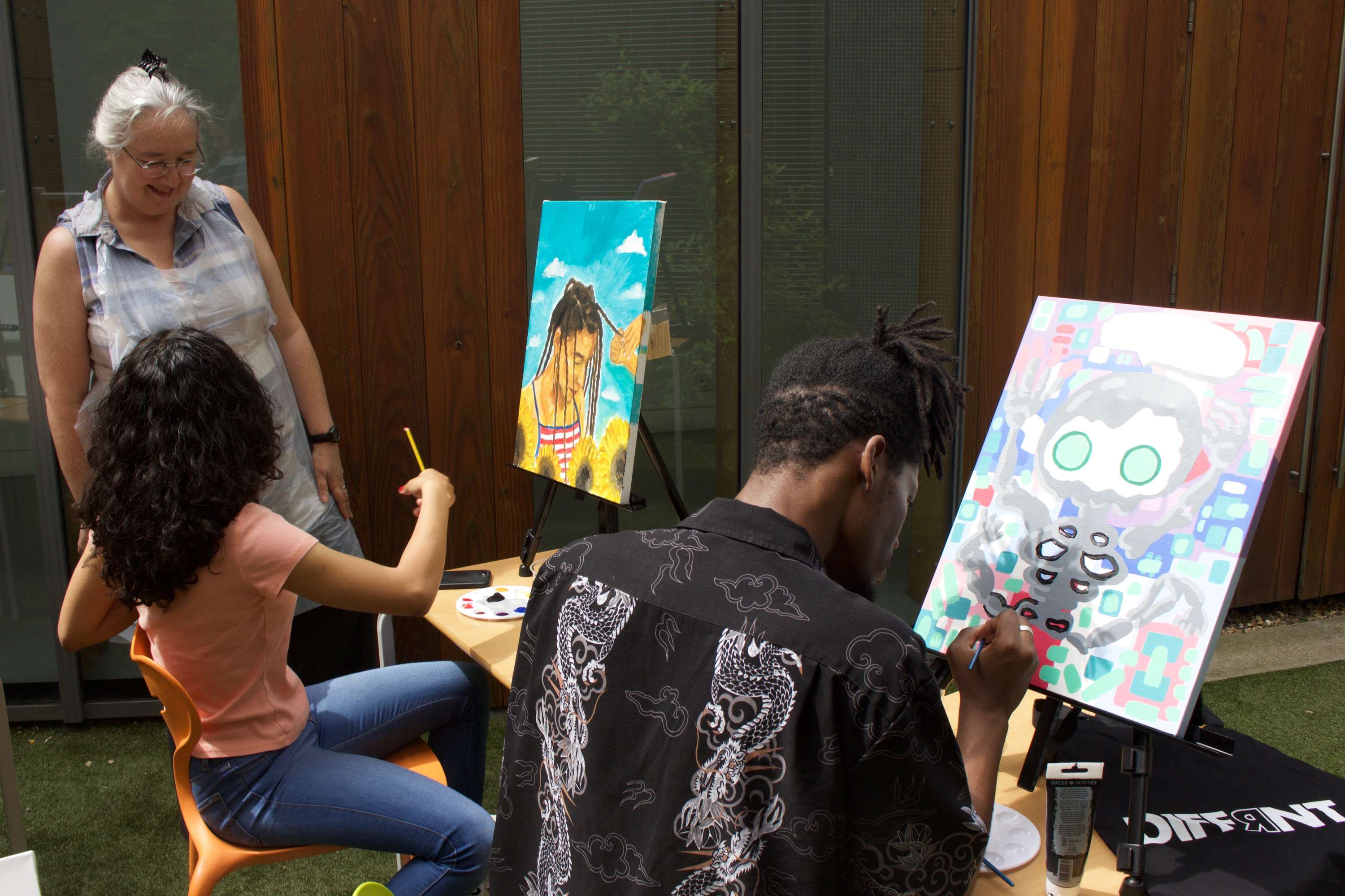 DIFFRNT: Live Painting Session at LCC by Kourtney Paul