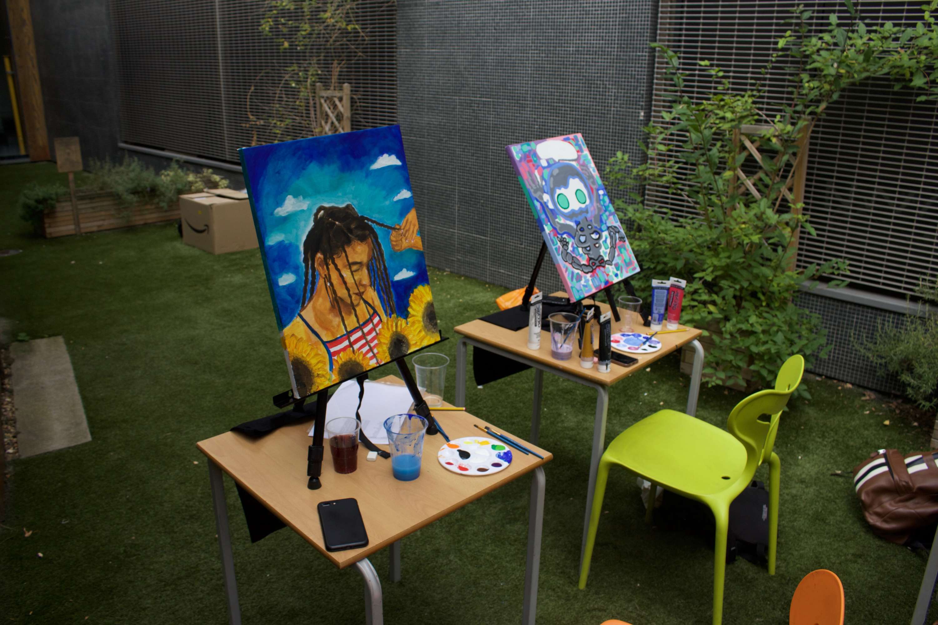 DIFFRNT: Live Painting Session at LCC by Kourtney Paul
