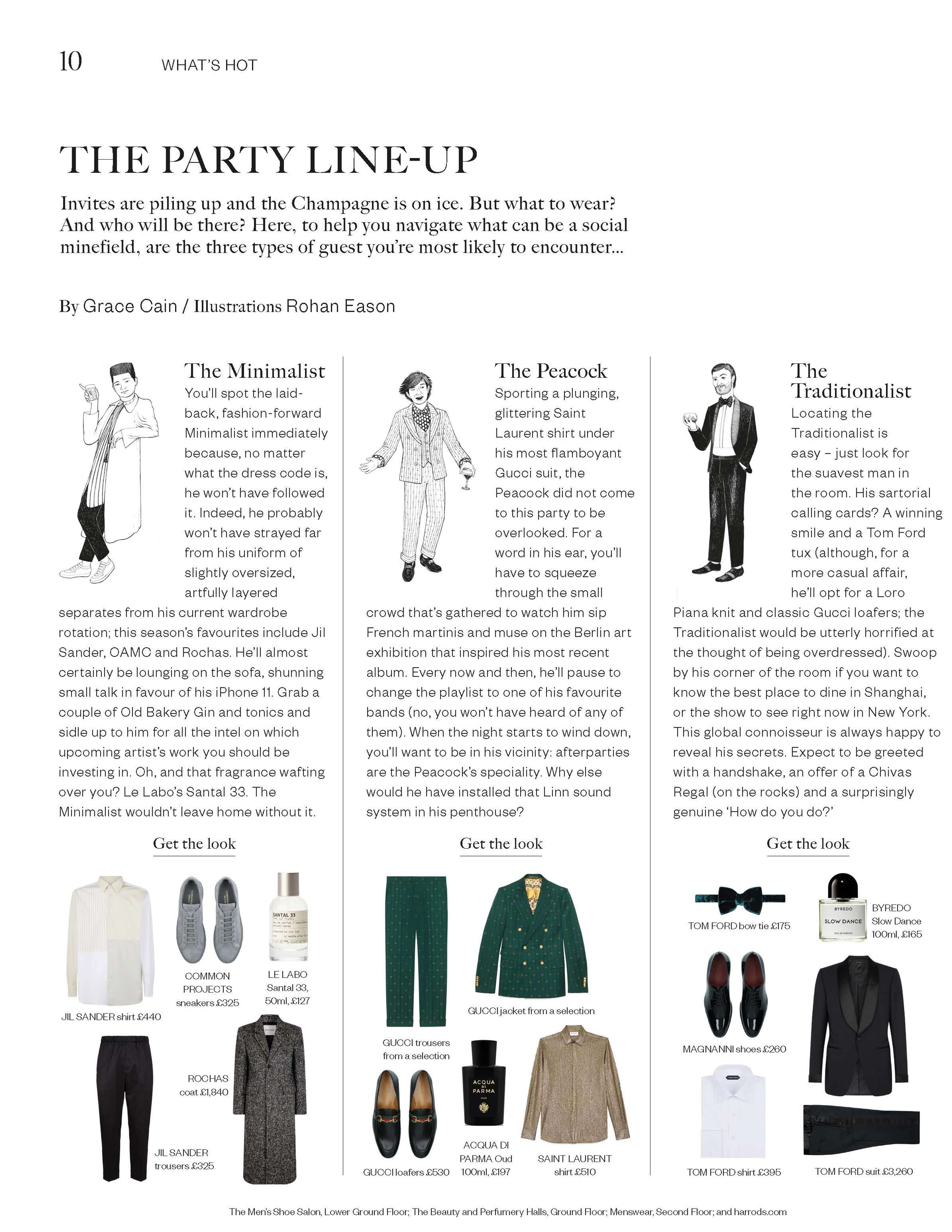 The Party Line-Up by Grace Cain