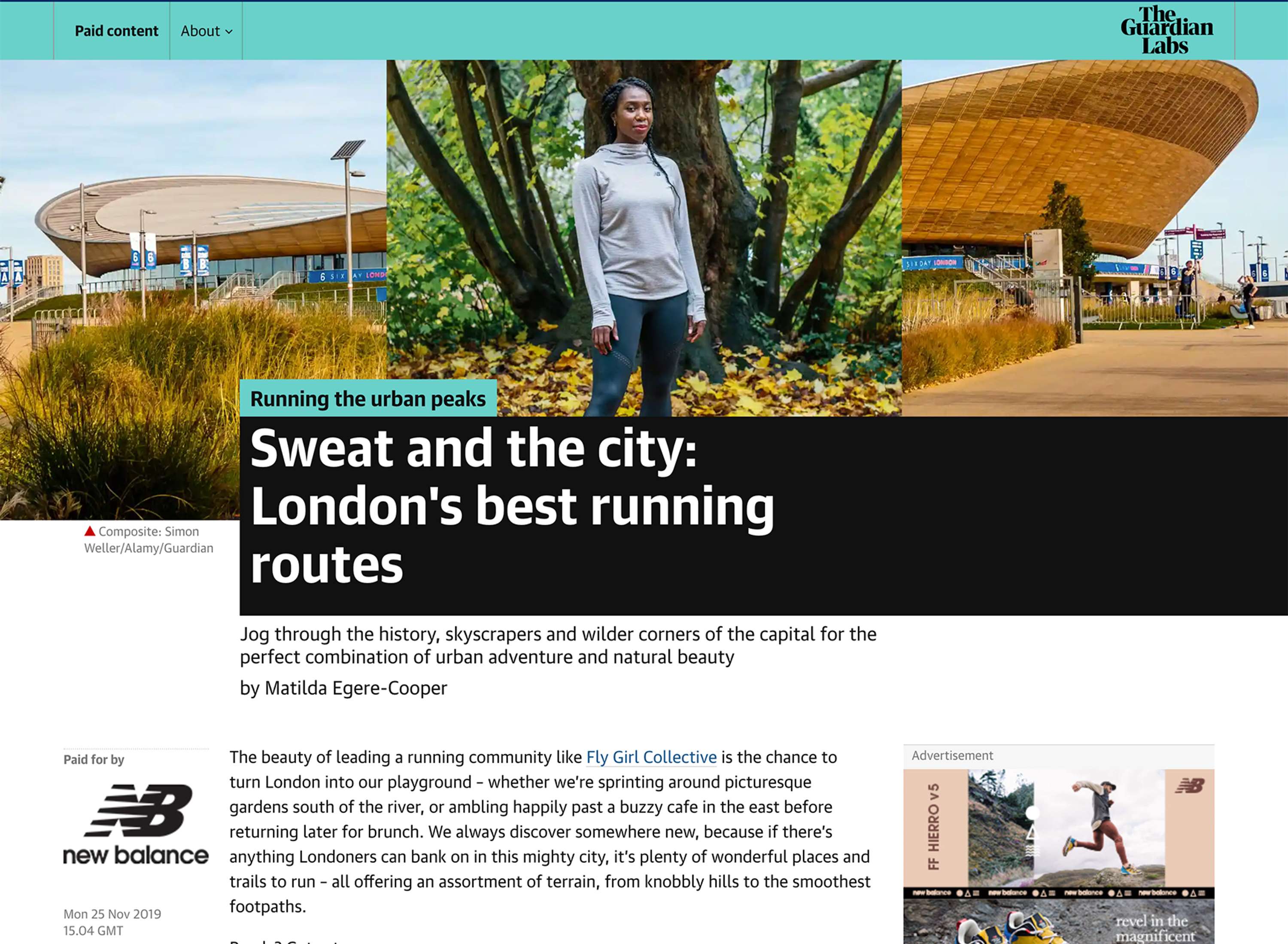 Running The Urban Peaks (with Guardian Labs and New Balance UK) by Matilda Egere-Cooper