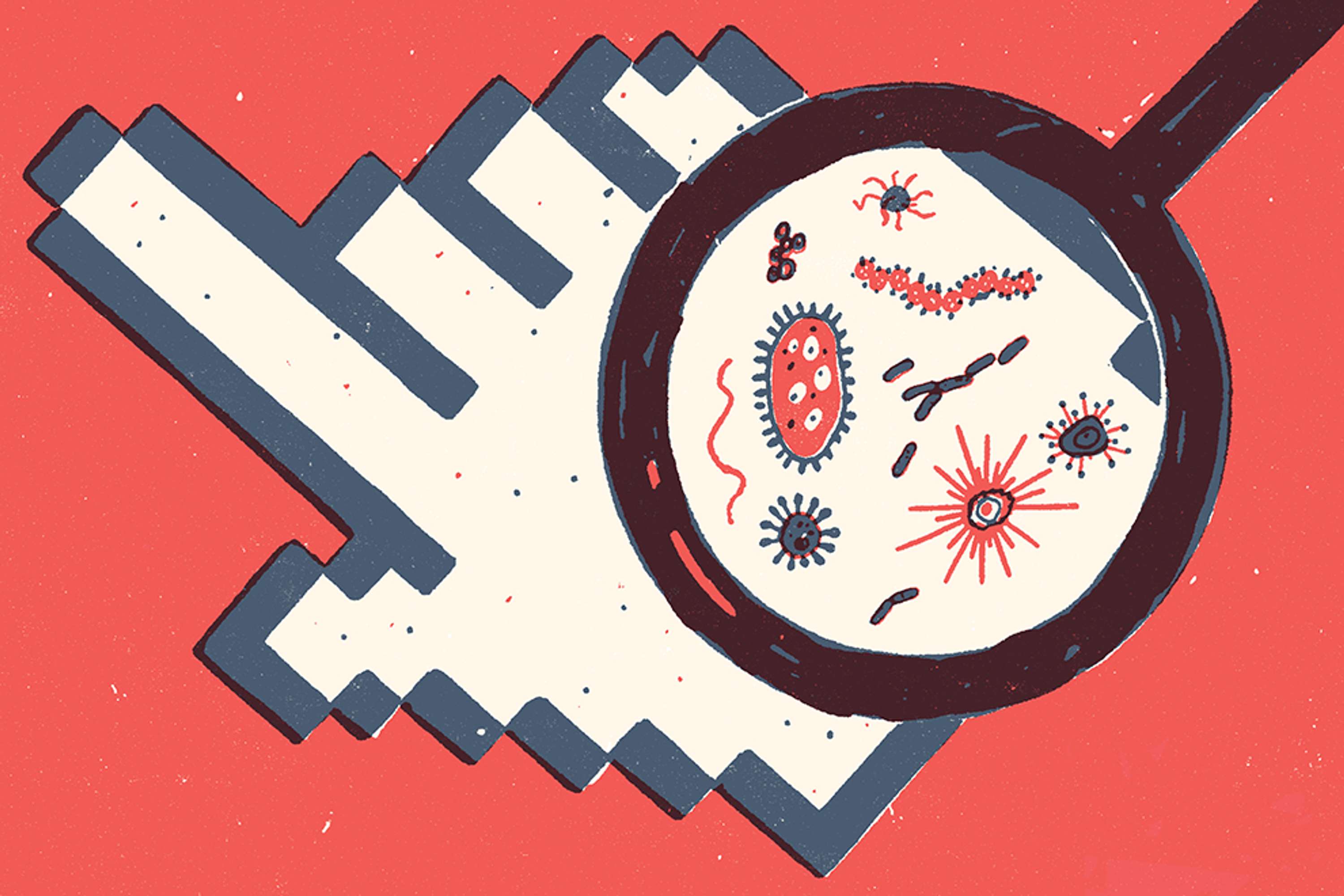 WIRED - Cybersecurity editorial illustrations by Harry Tennant