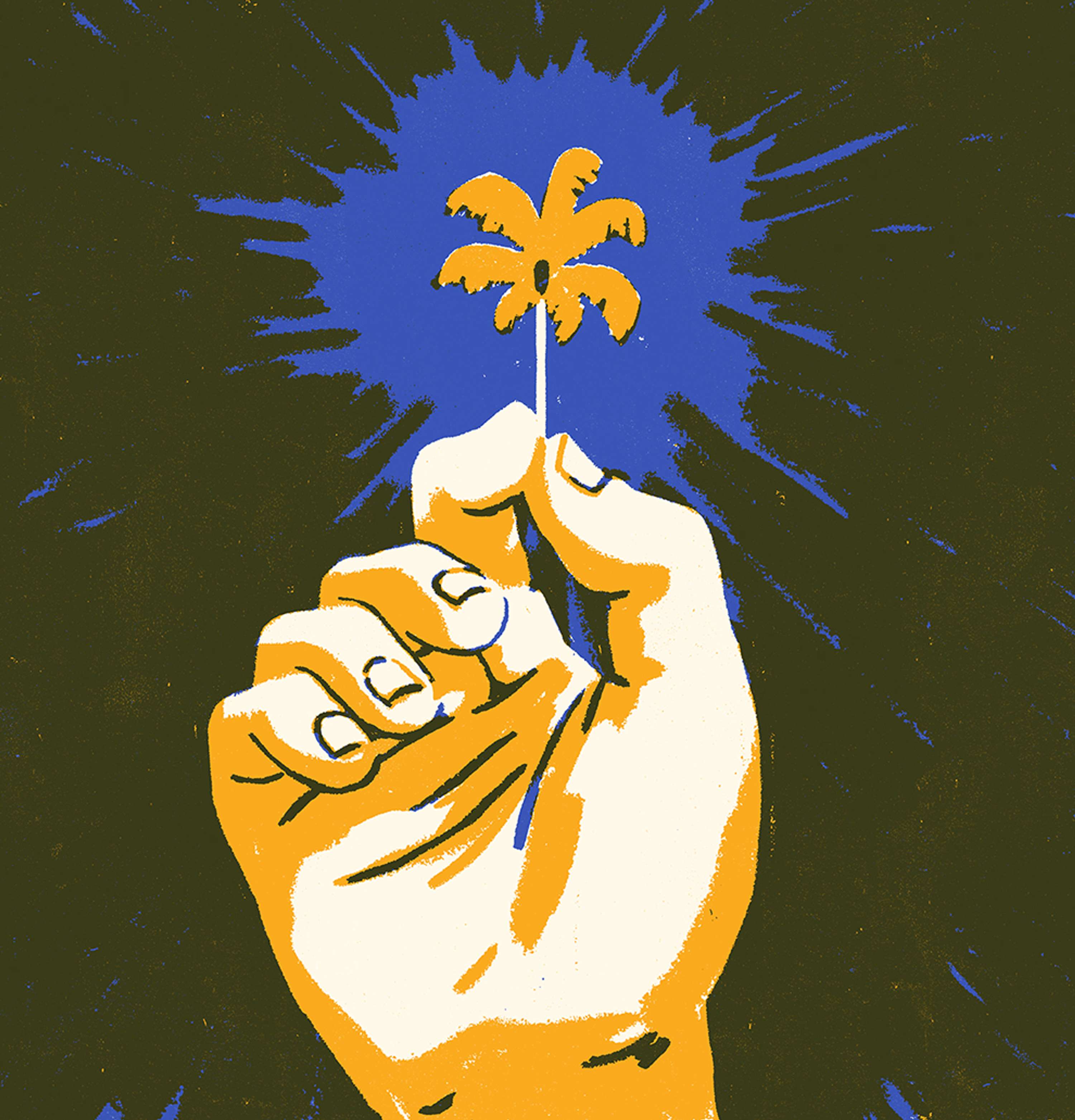 Libération - Editorial illustrations by Harry Tennant