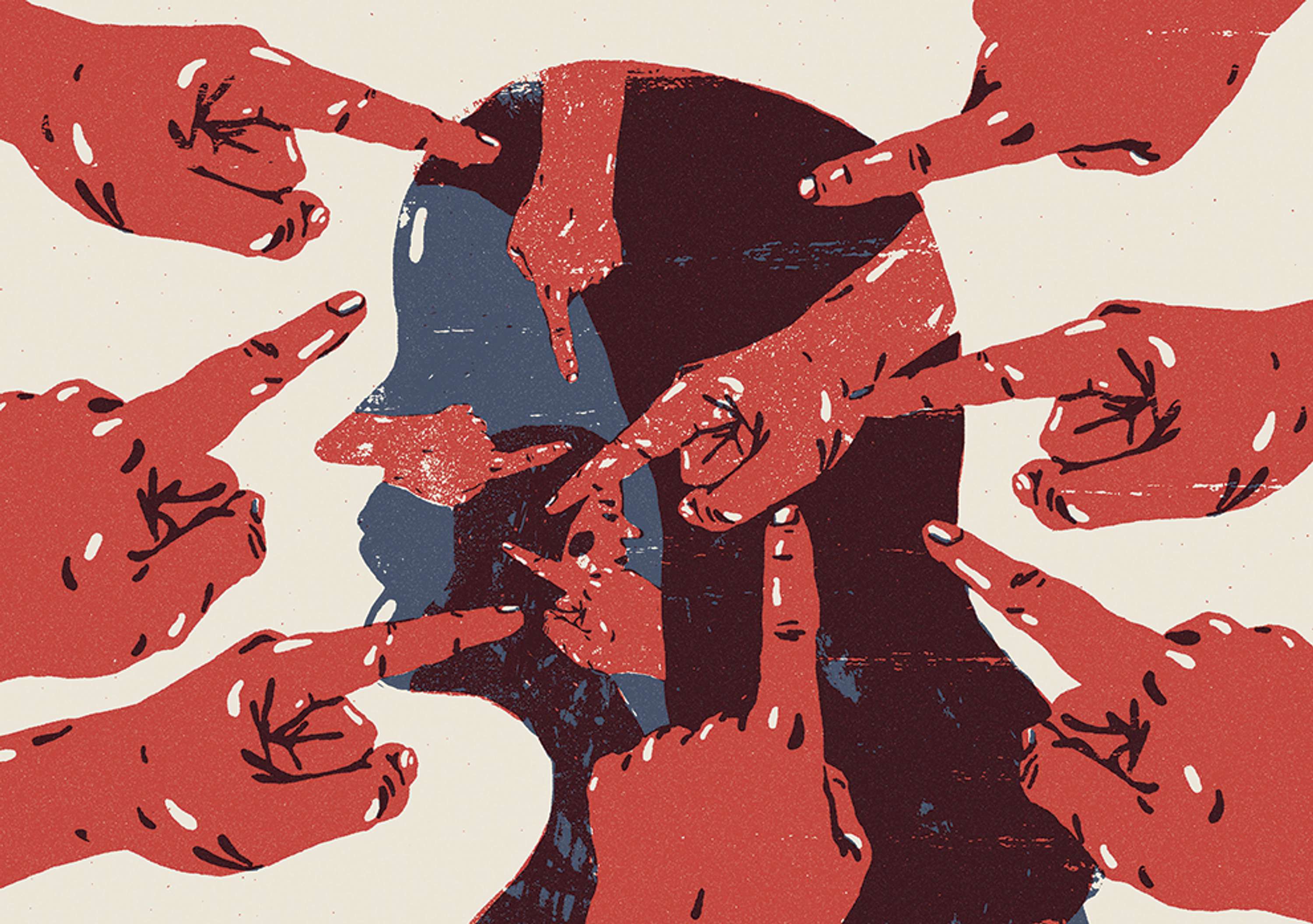 Libération - Editorial illustrations by Harry Tennant