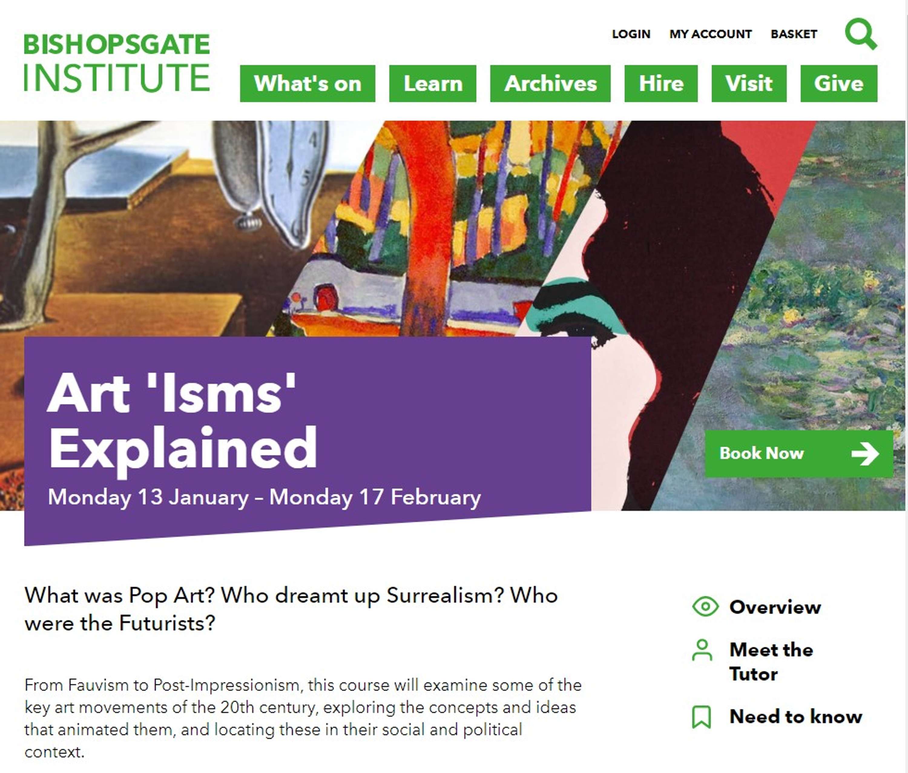 Website redesign and ticketing system integration by Laura Jane Fort