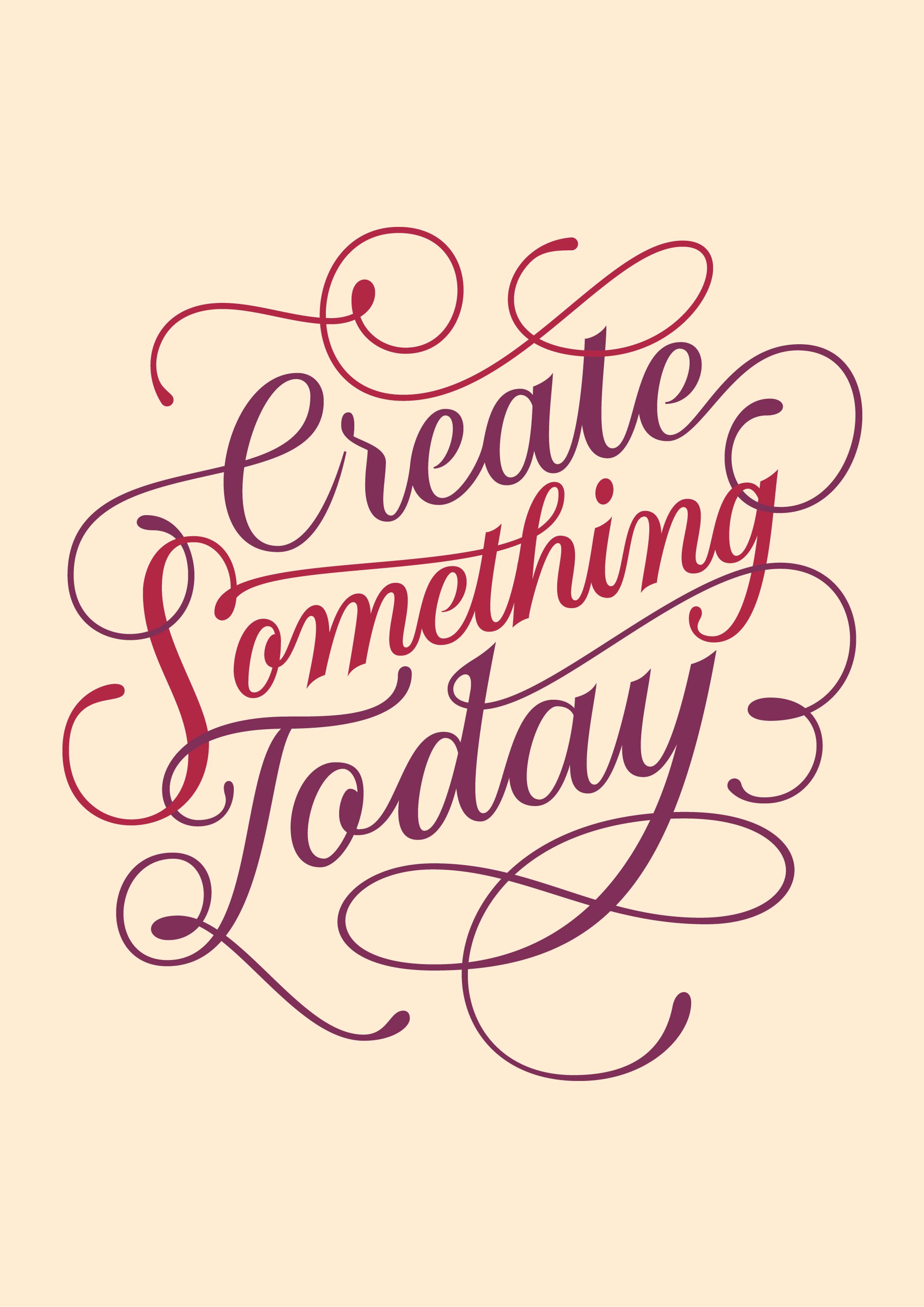 Create Something Today by Isabella Lion