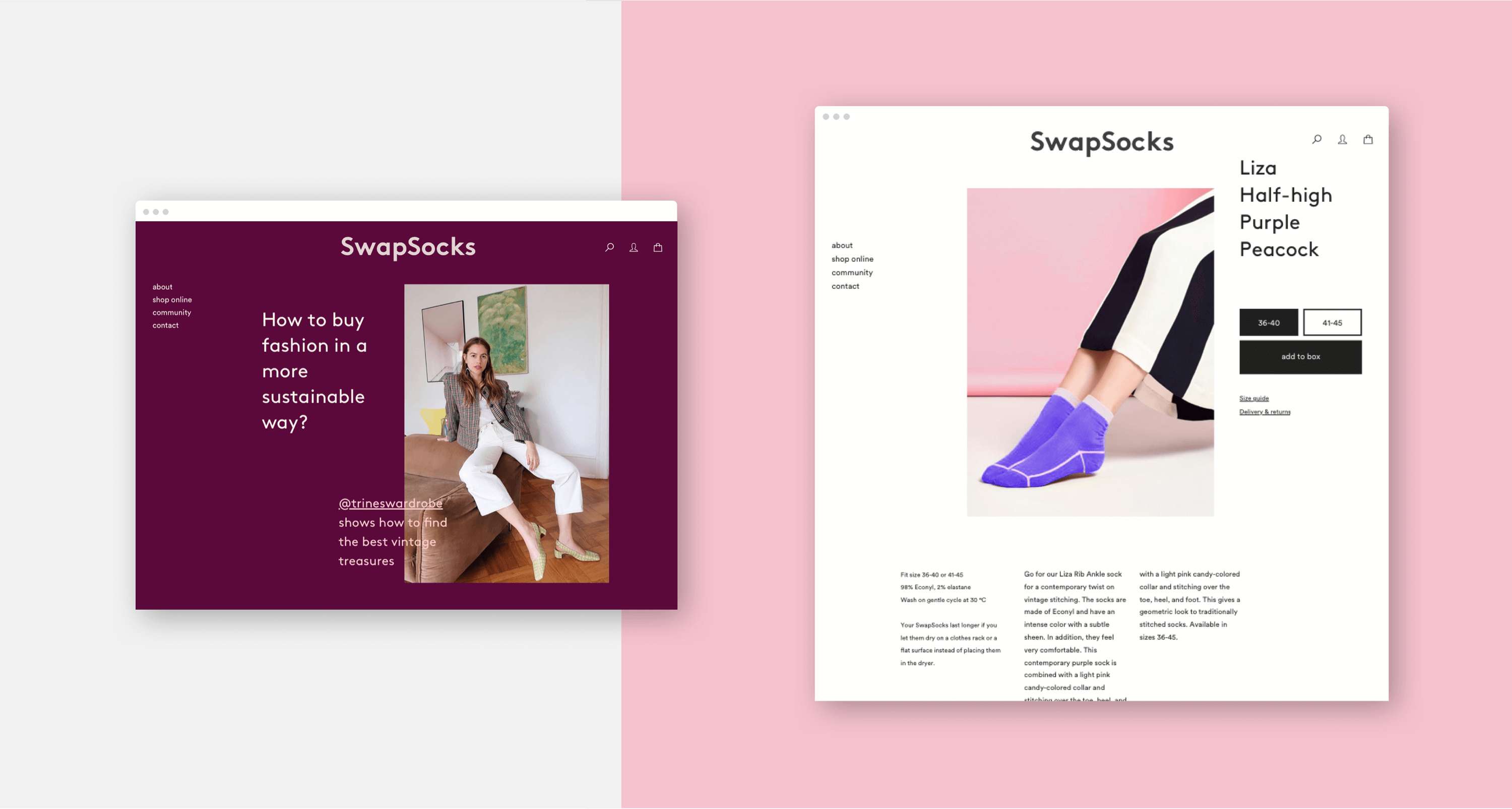 SwapSocks - a circular sock service by Lianne Siemensma