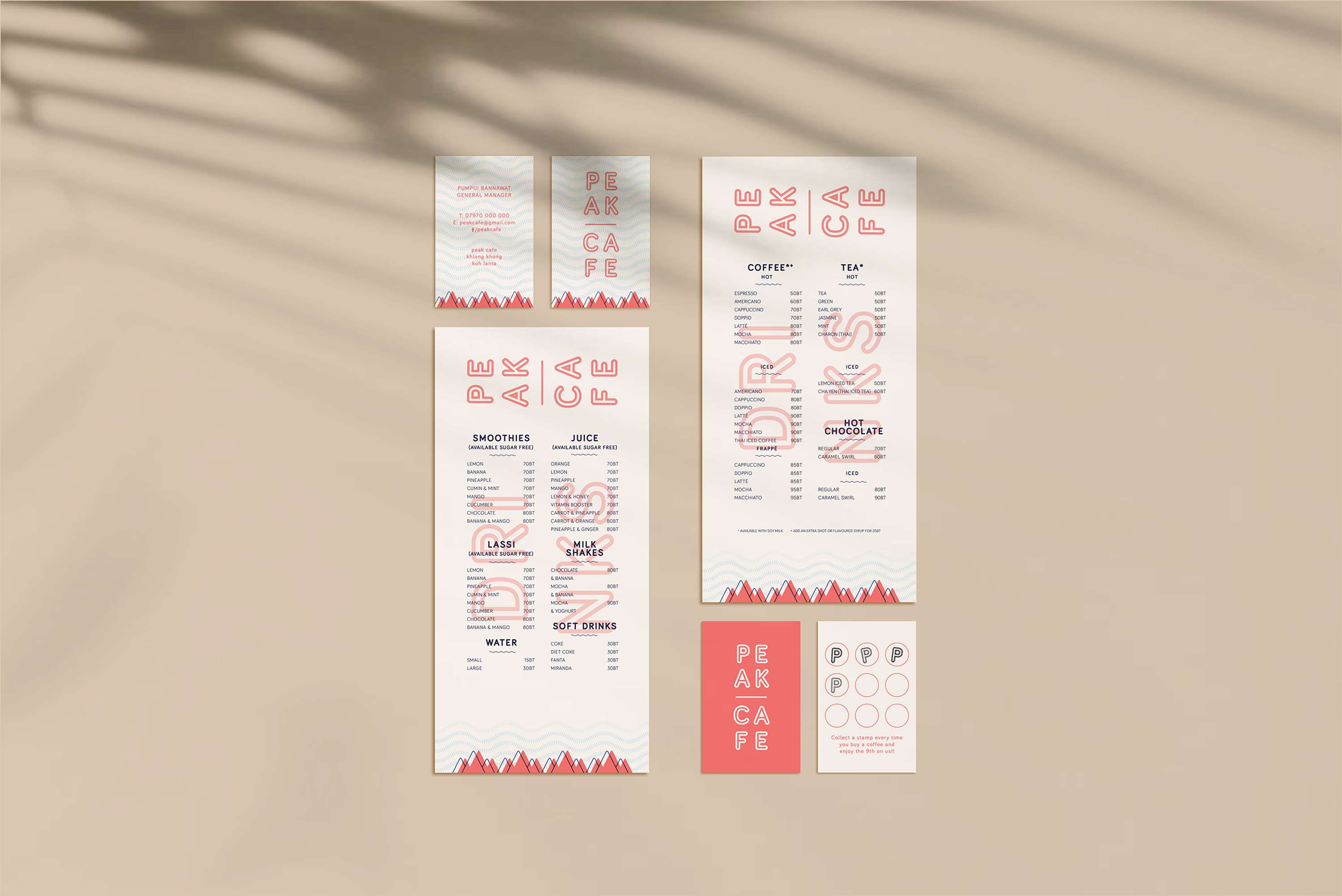 Peak Cafe Branding by paul webb