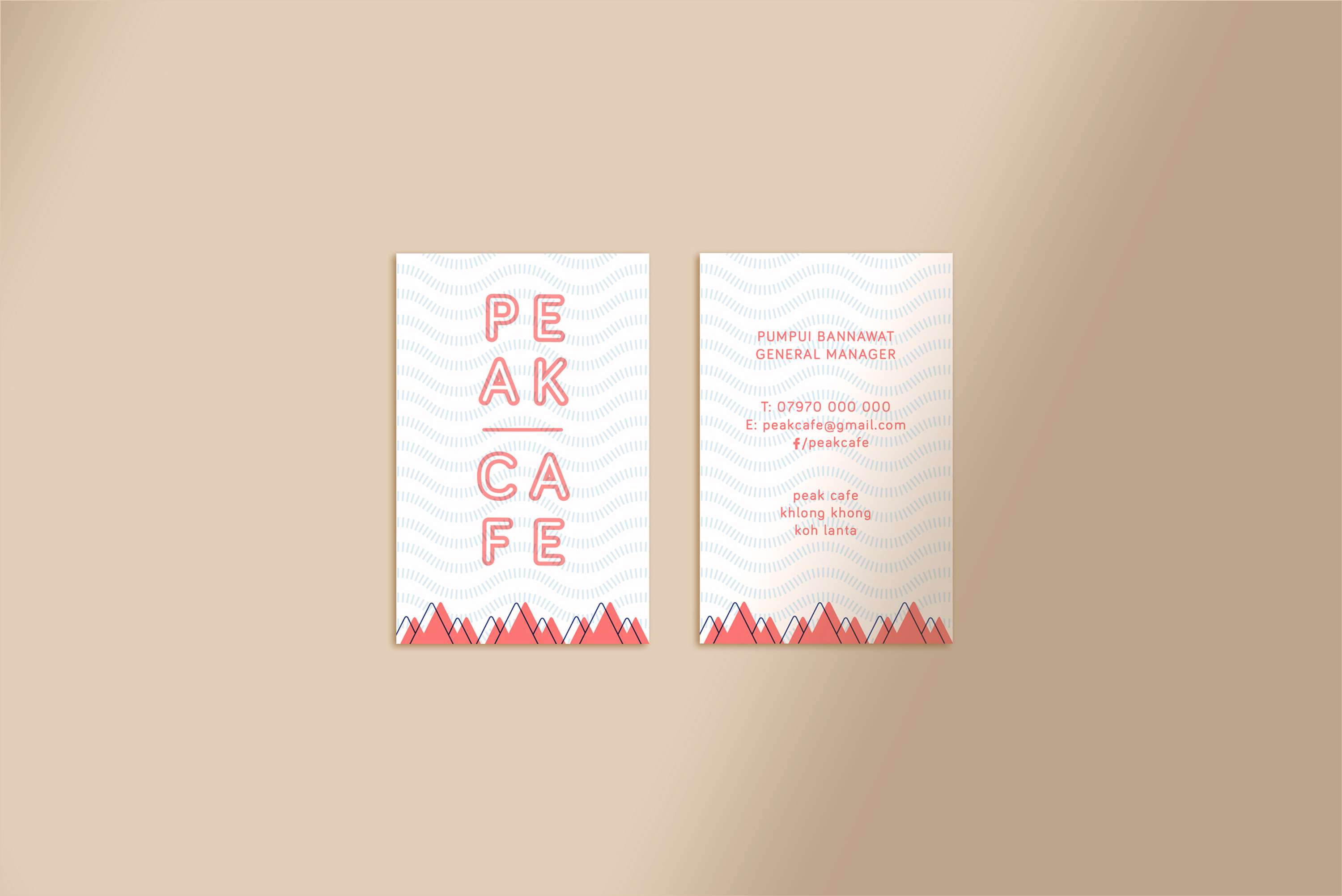 Peak Cafe Branding by paul webb