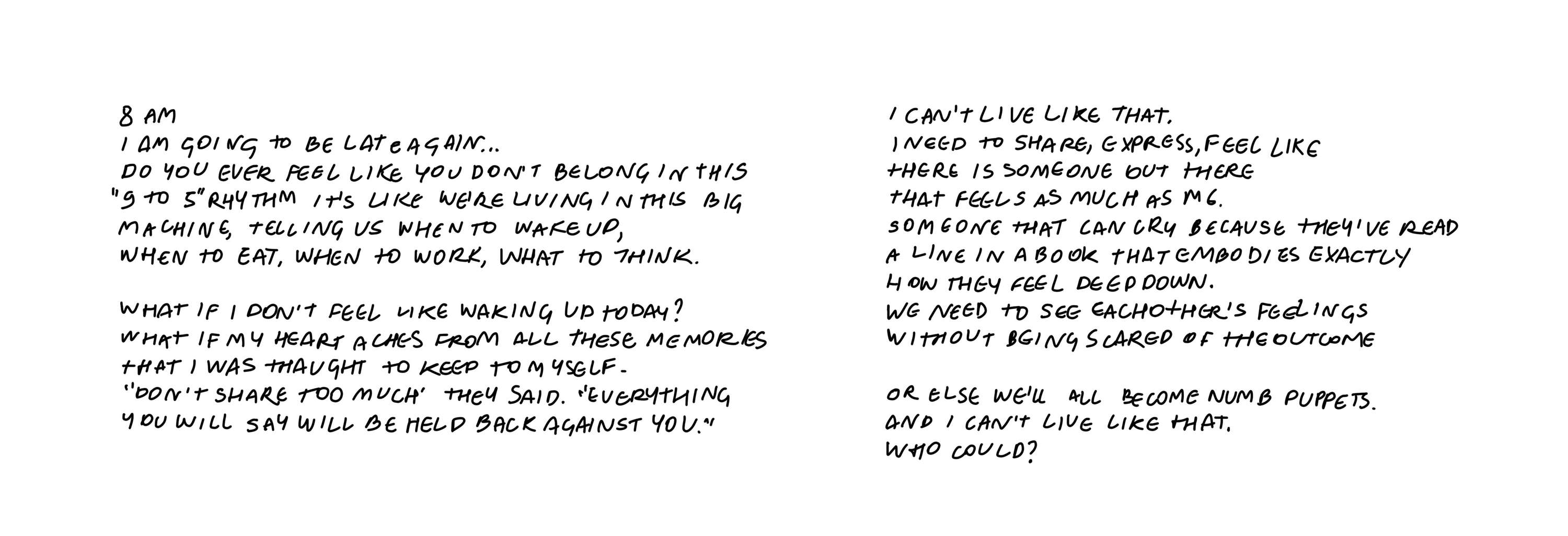 Excerpts from 'Bloom', my first book. by Valentina Leoni