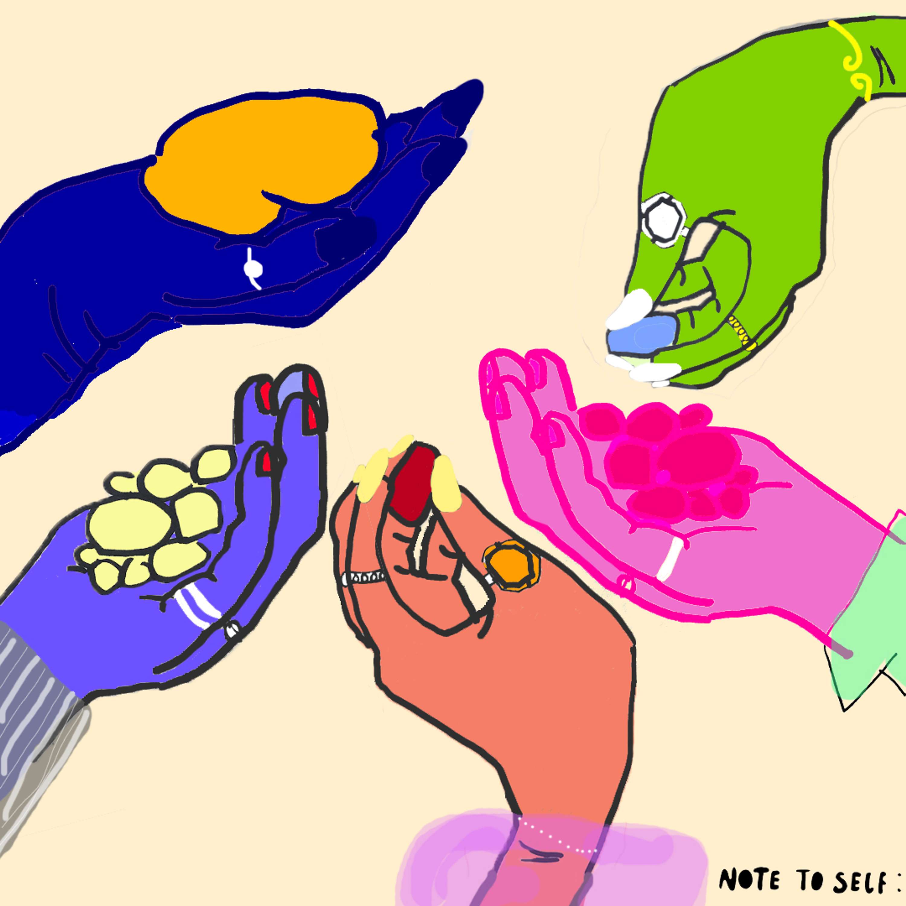 Art work for NOTE TO SELF: by Phoebe J