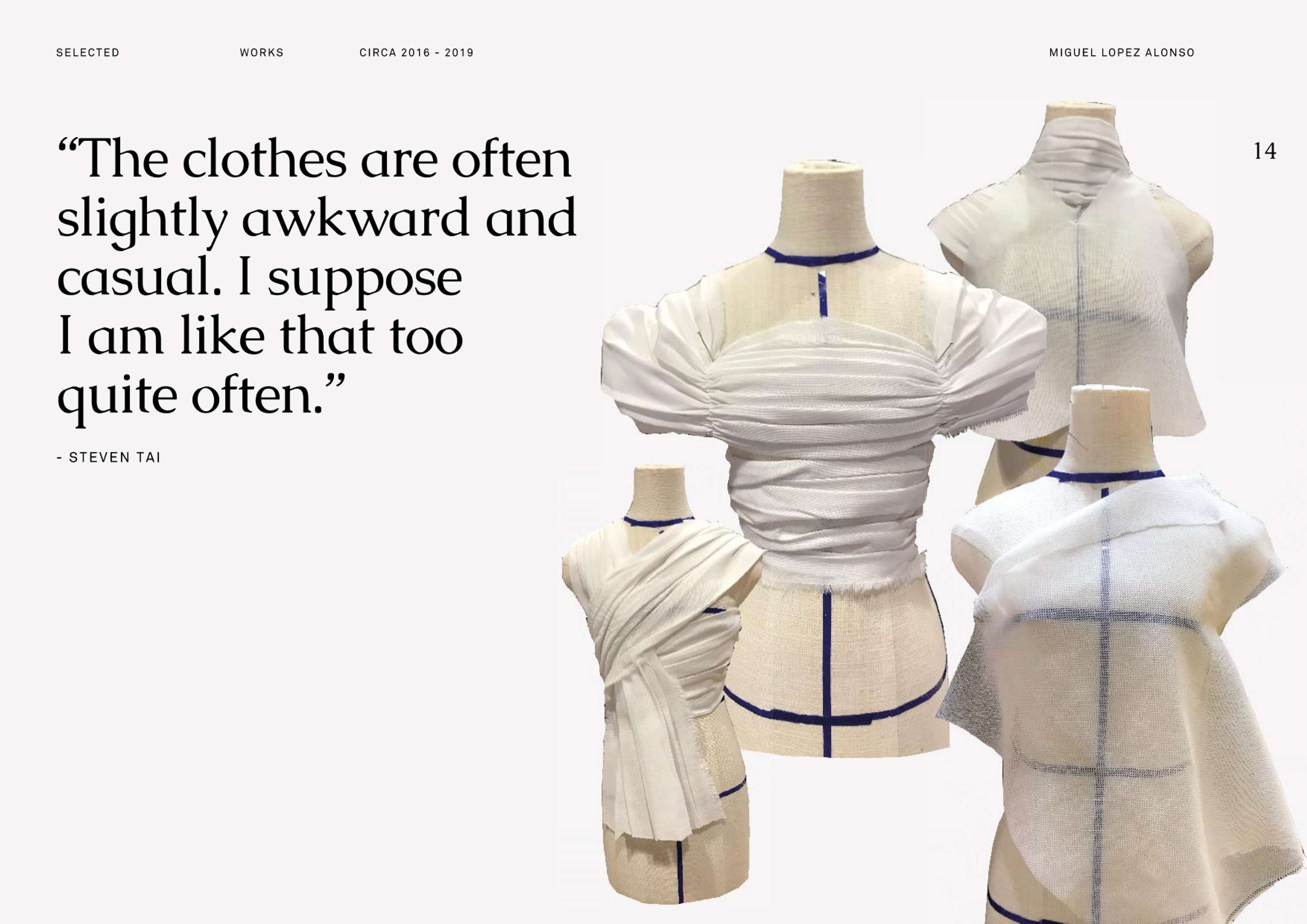 Steven Tai Capsule Collection by Miguel Lopez Alonso