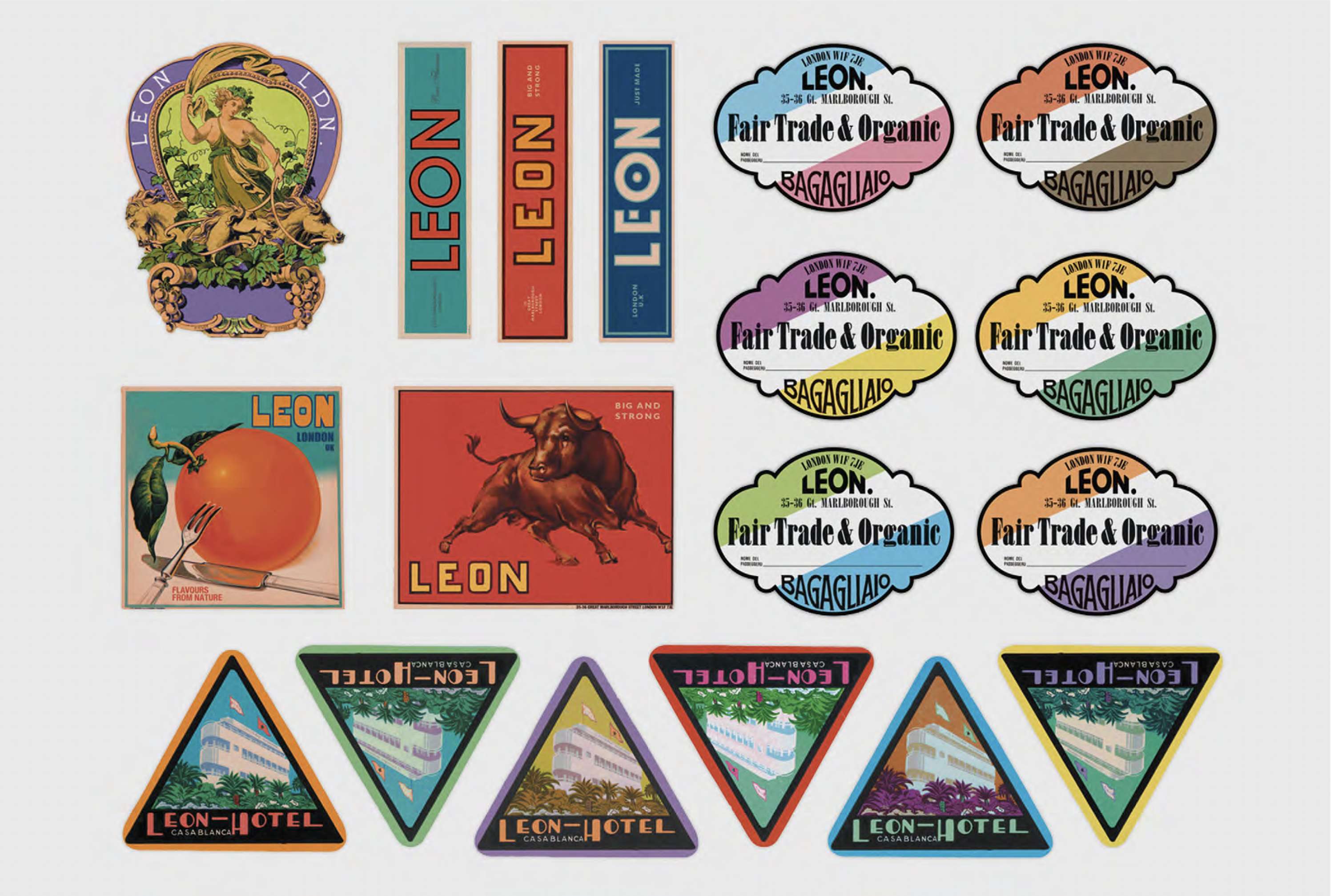 Leon Restaurants Brand Identity by Hales Curtis